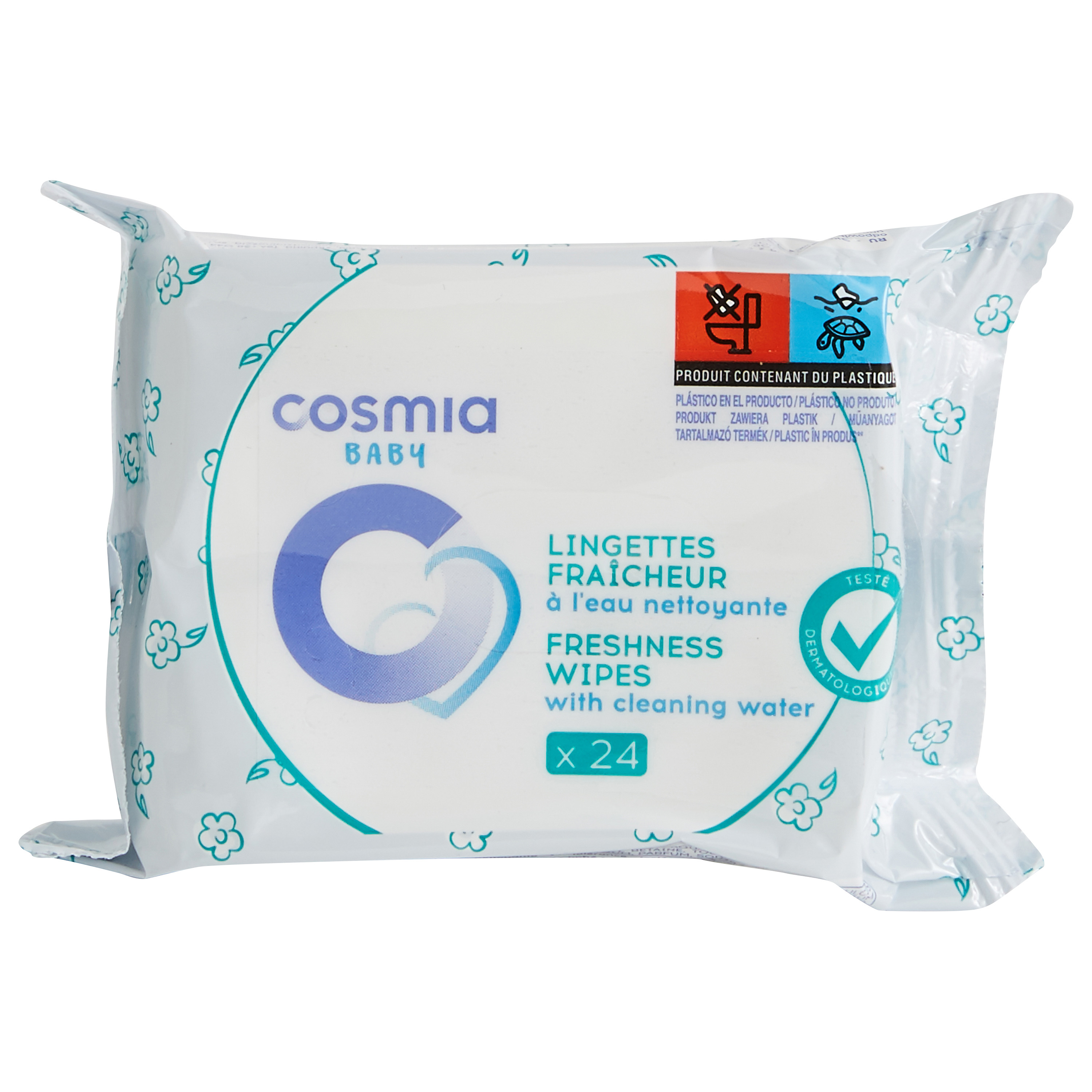 WATER WIPES Lingettes humides bébé 3x48 lingettes pas cher 