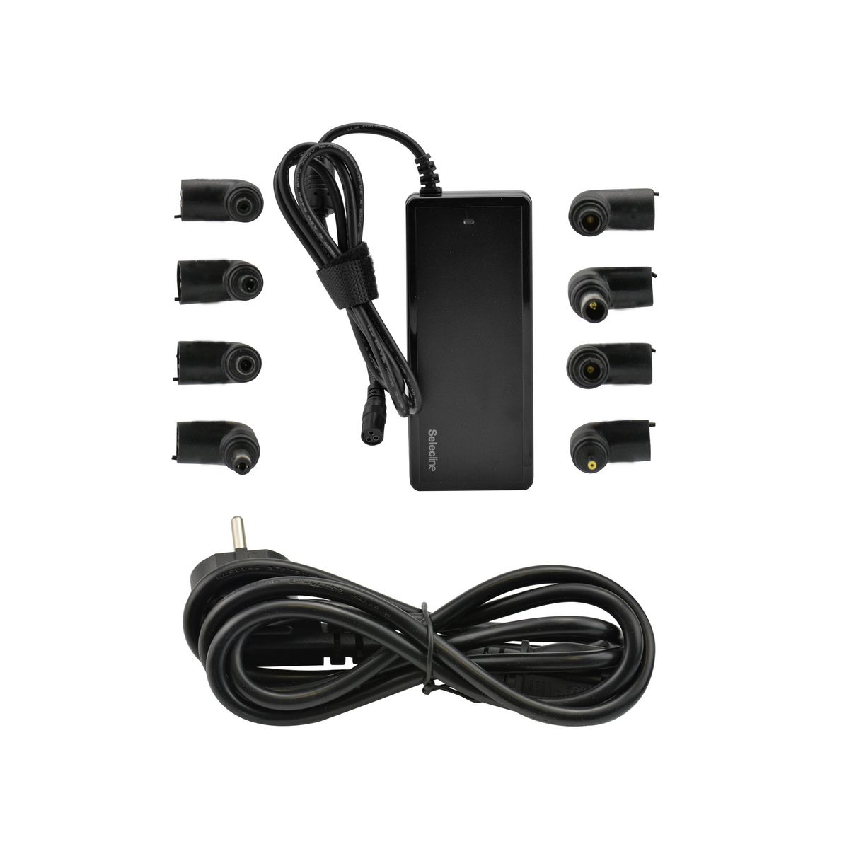 SELECLINE Chargeur PC - Universel - 90 W - 8 Embouts - Noir pas cher 