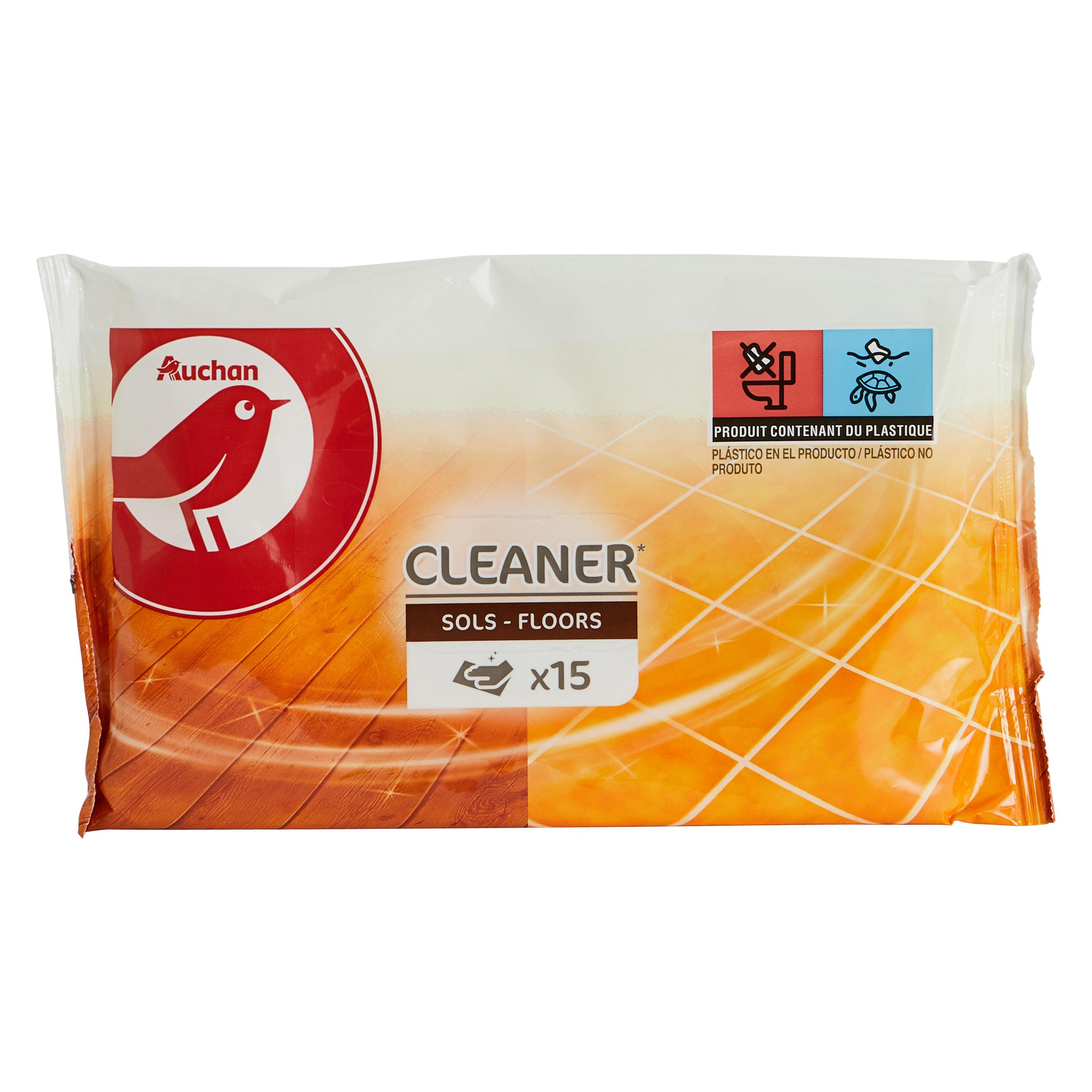 Lot de 15 lingettes de sols Hygenex - 28 x 24 cm - blanc