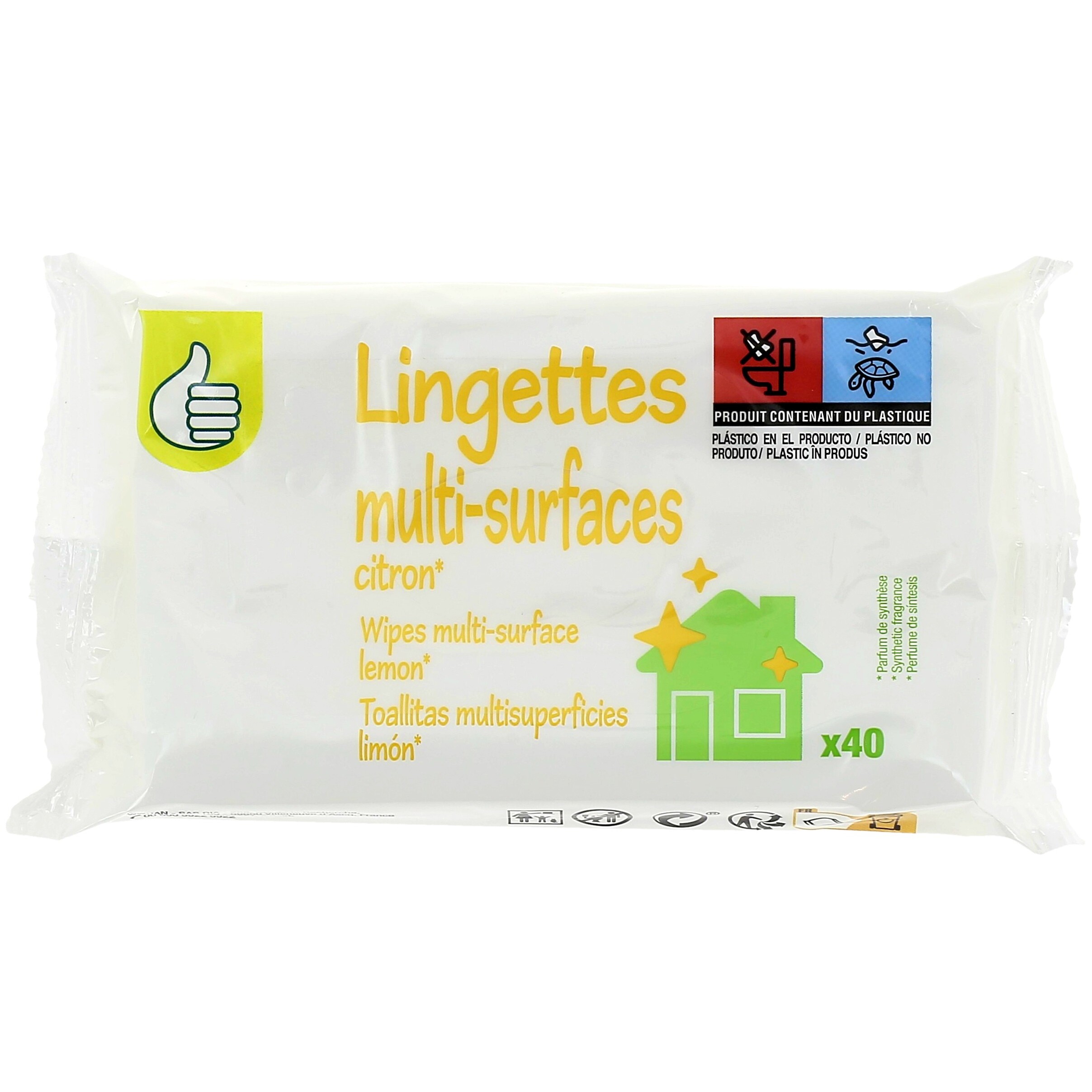 POUCE Lingettes nettoyantes pour bébé 70 lingettes pas cher 