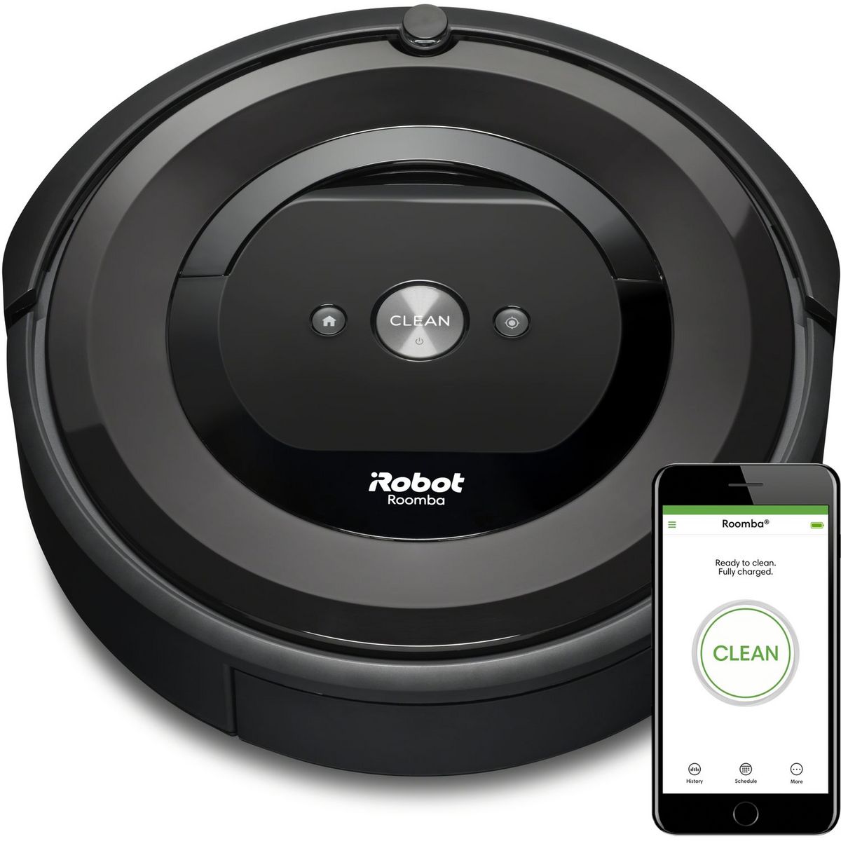 IROBOT Aspirateur Robot connecté Roomba E5158 - Noir