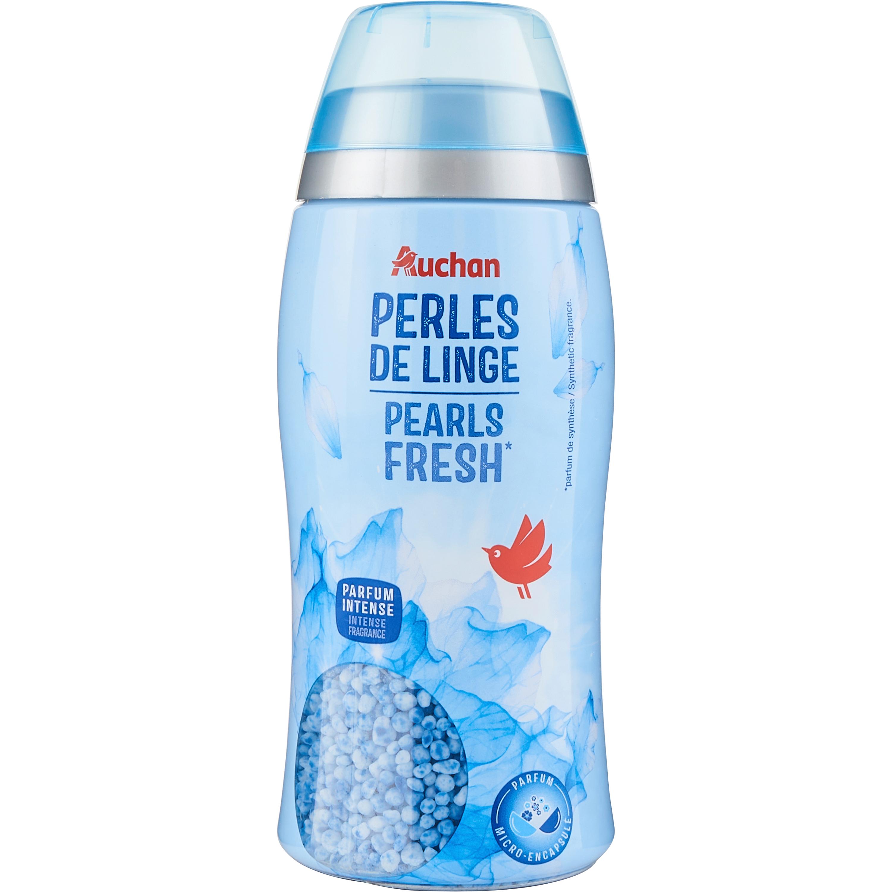 AUCHAN Pearls & perfume perles lave linge parfum fraîcheur 275g pas cher 