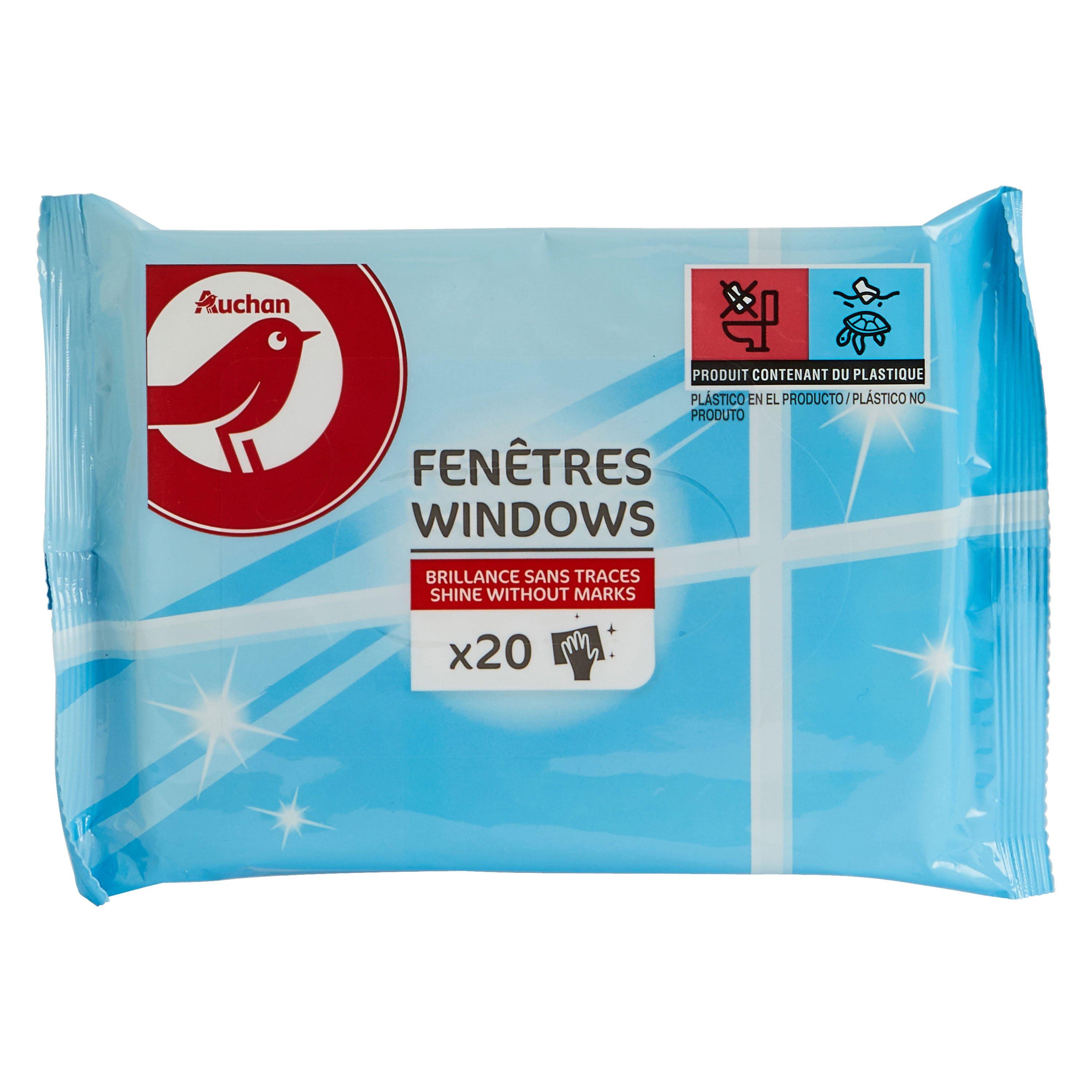 Lingettes nettoyantes vitres