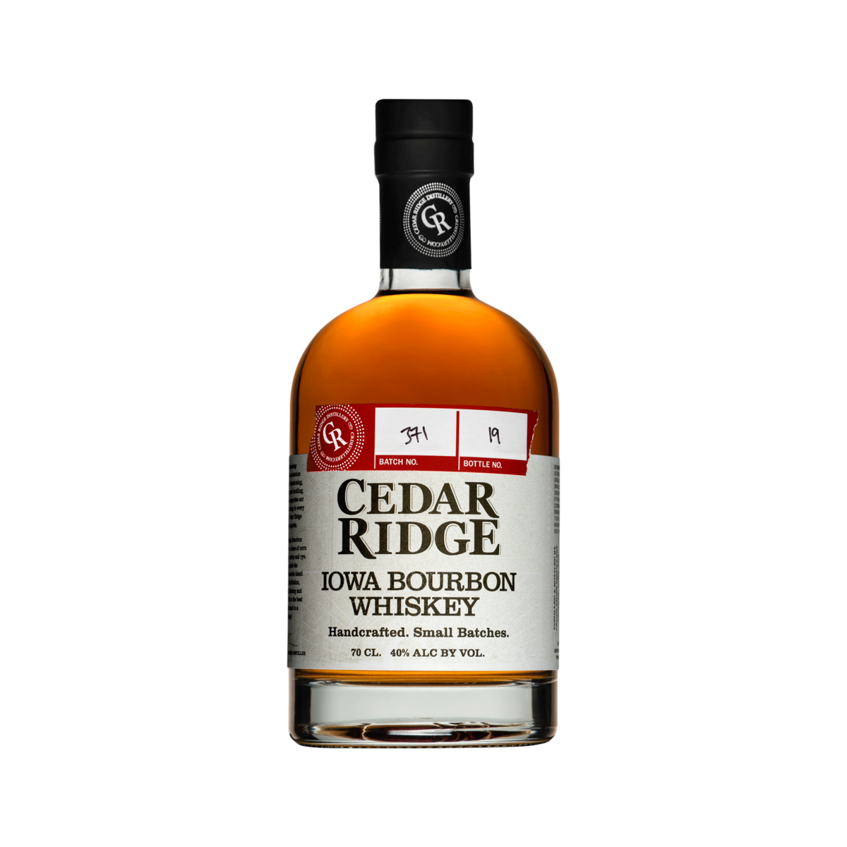 CEDAR RIDGE Bourbon whiskey Reserve Iowa 40% 70cl