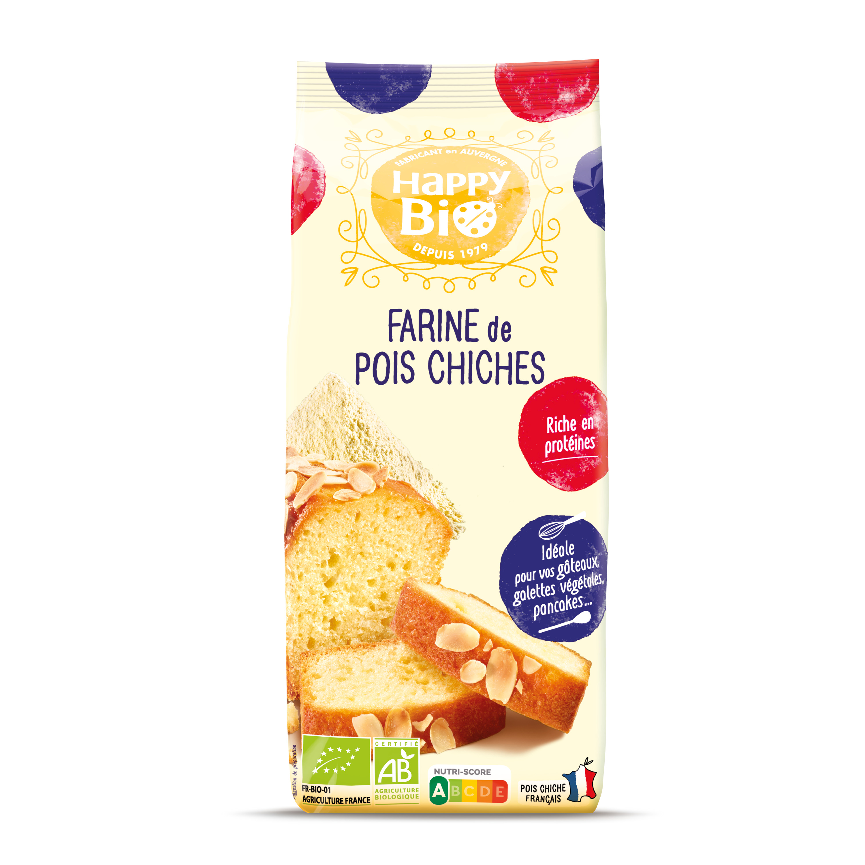 Farine de pois chiche BIO sans gluten, Mon Fournil (500 g)