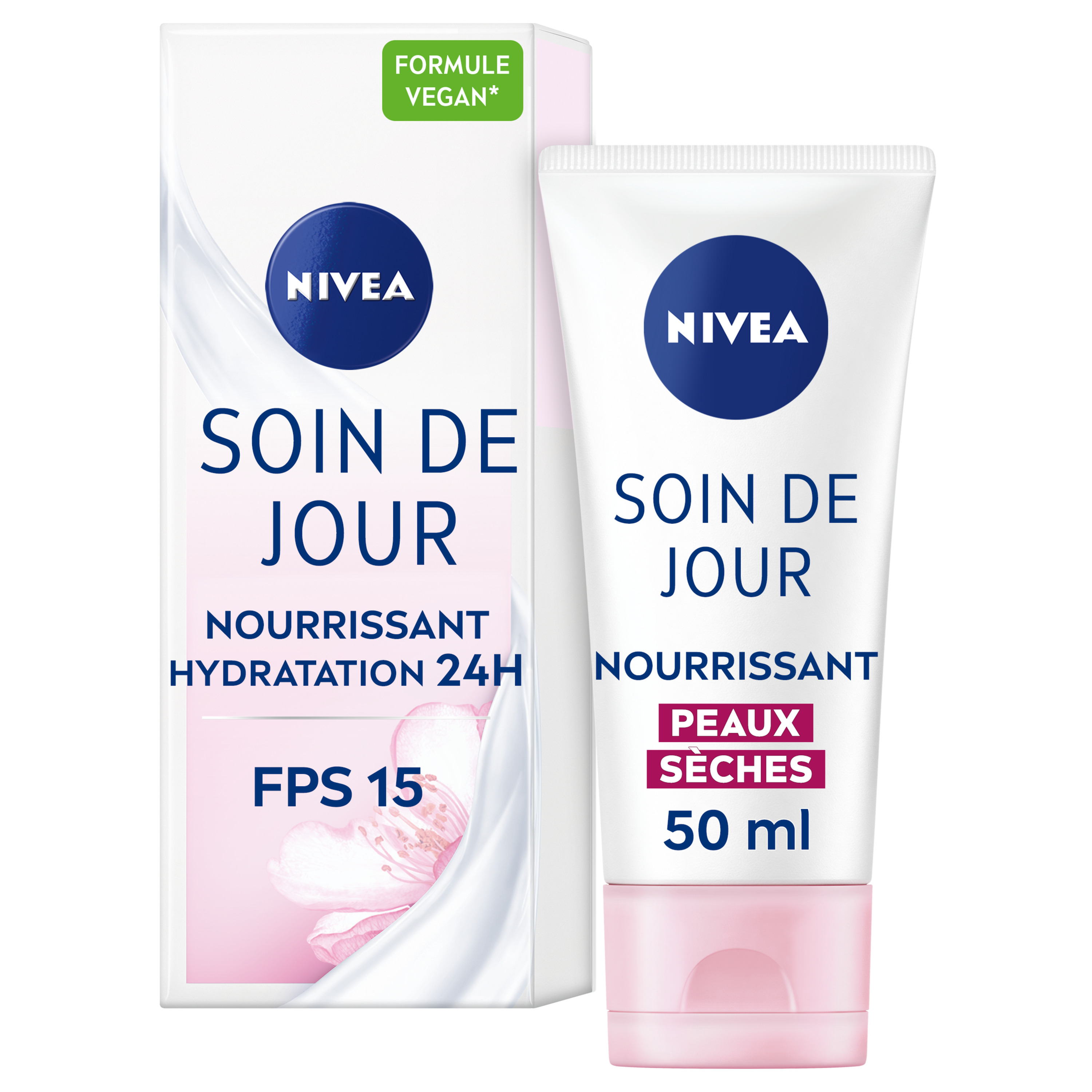 Nivea - Soin de jour 24h Hydratant + Fraîcheur peaux normales - 50ml