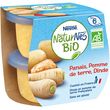 Nestlé NESTLE Naturnes bol panais pomme de terre et dinde bio dès 6 mois