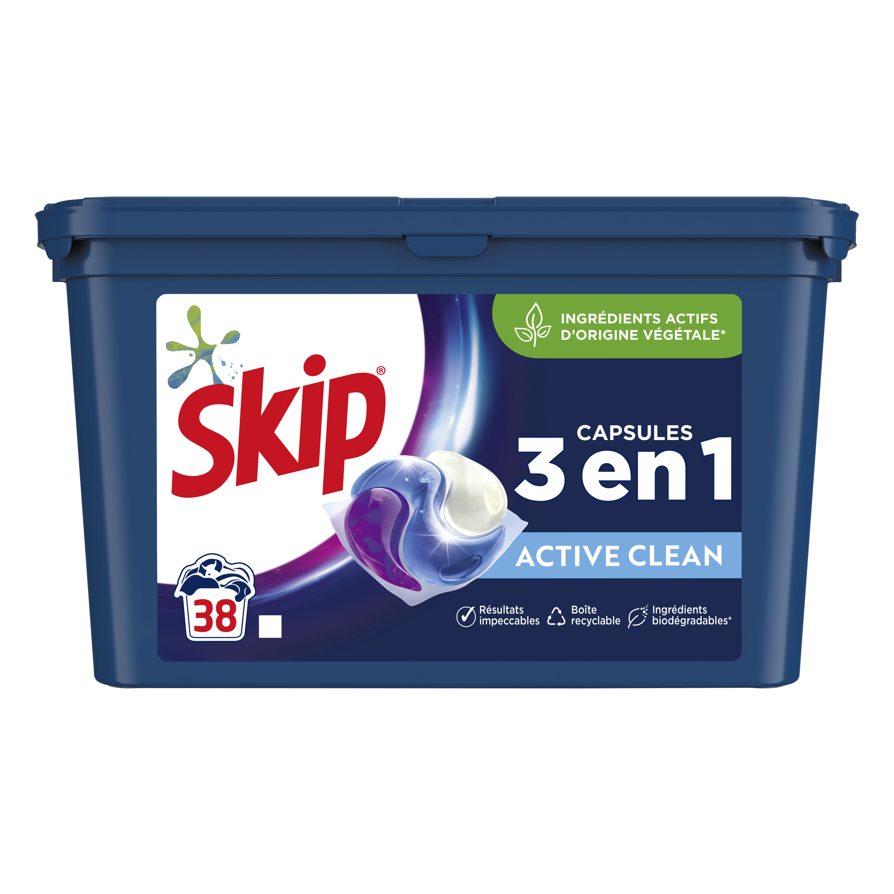 Skip Lessive Tablettes Active Clean 28 Lavages - lot de 2 – Nature Linking