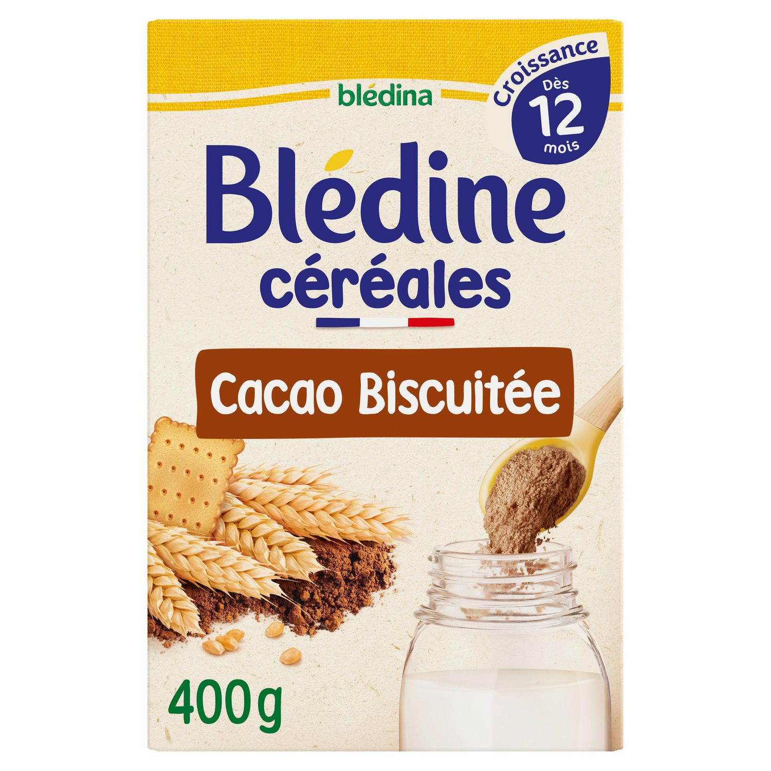 BLEDINA BLEDINE Croissance Choco Biscuit 400g Dès 12 Mois - 400 g