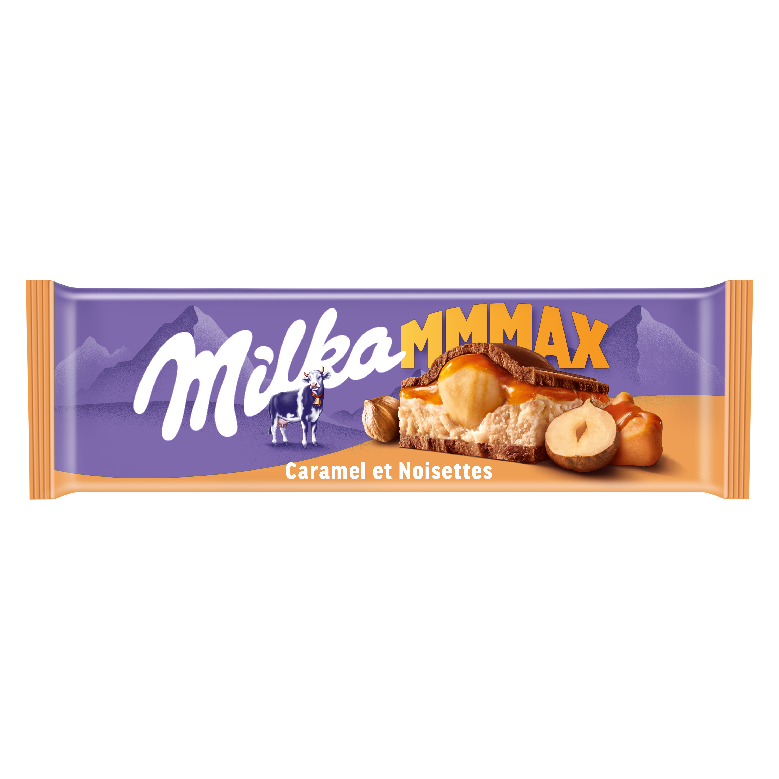 Tablettes de chocolat Milka MMMax - chocolat au lait noisette entière -  270g x 5