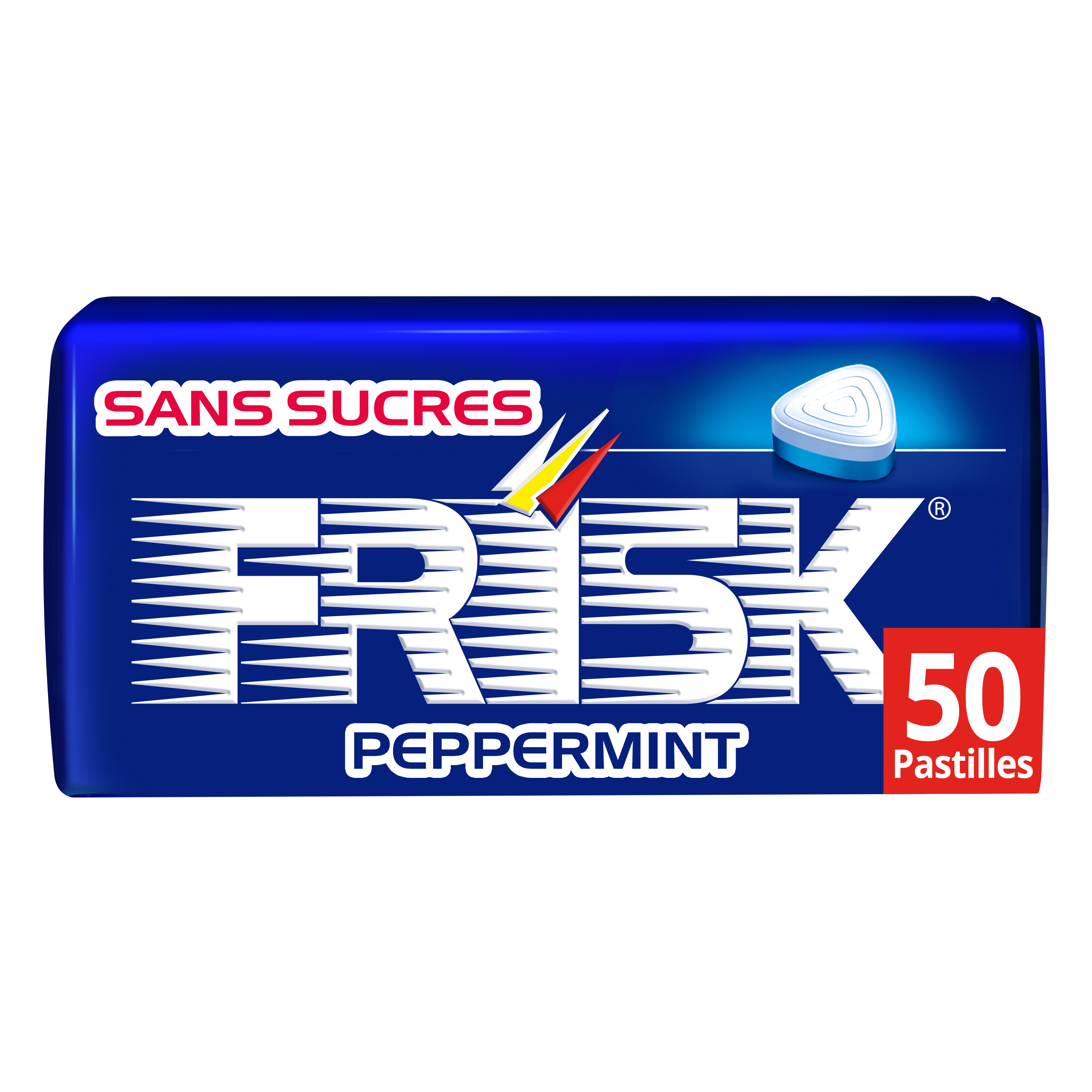 Frisk - Pastilles Menthe Poivrée - Mini Bonbon Rafraîchissant - Sans Sucres  - 12 Boîtes Métal de 50 Pastilles