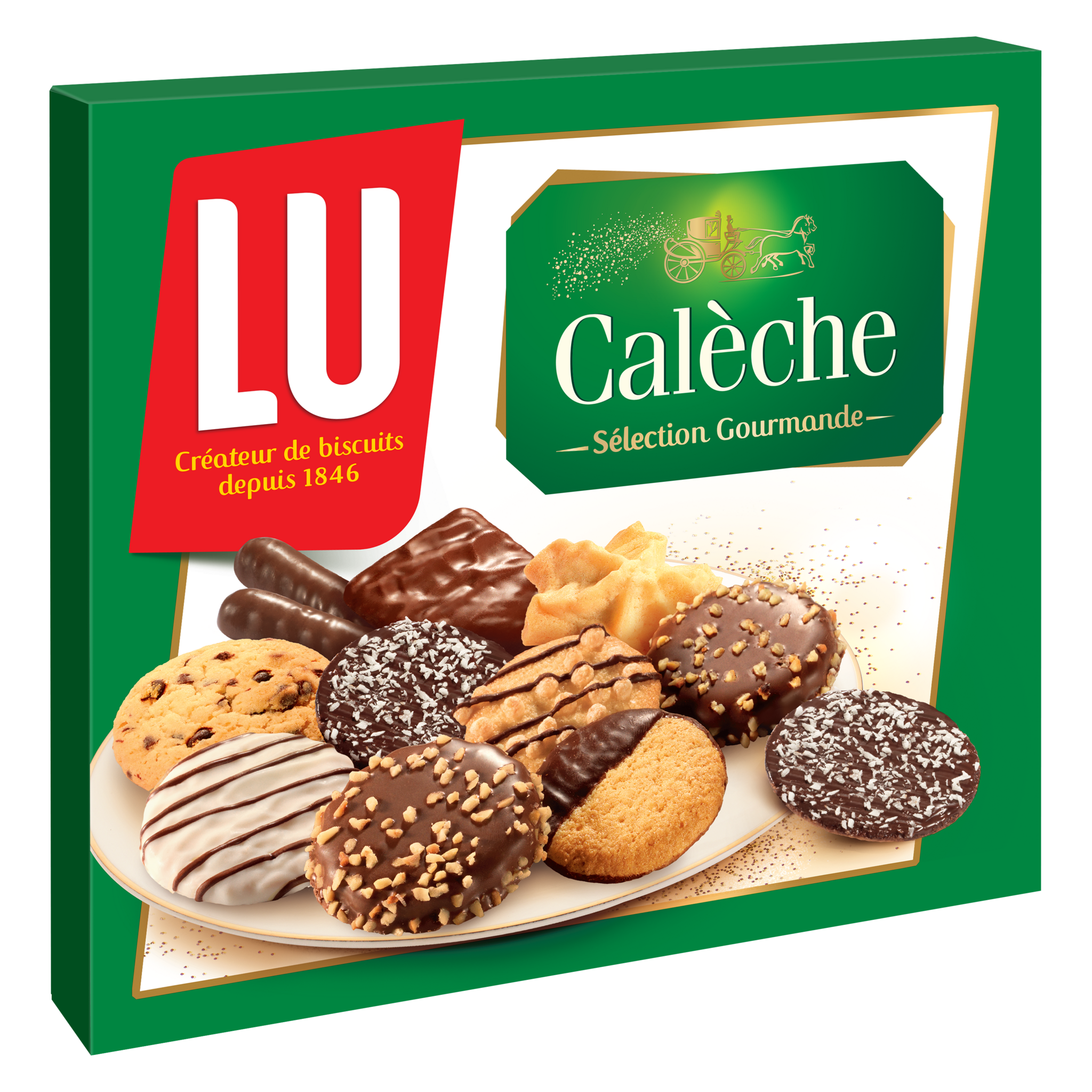 AUCHAN Assortiment de biscuits fins au chocolat belge x80 pas cher