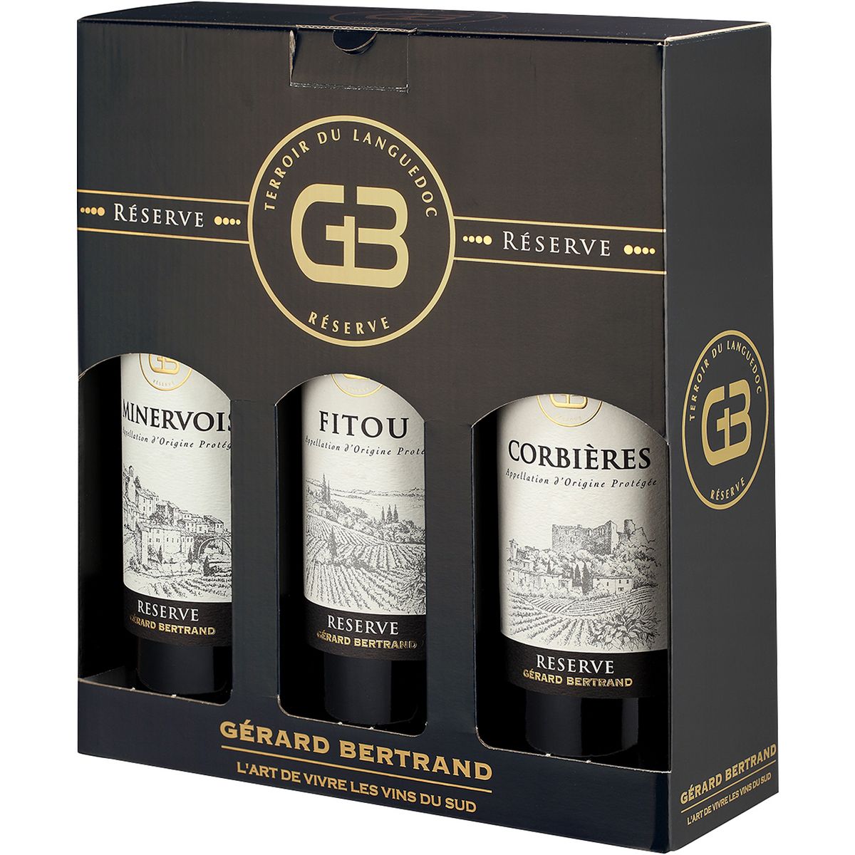 Coffret Château l'Hospitalet Meilleur Vin du Monde – Gérard Bertrand