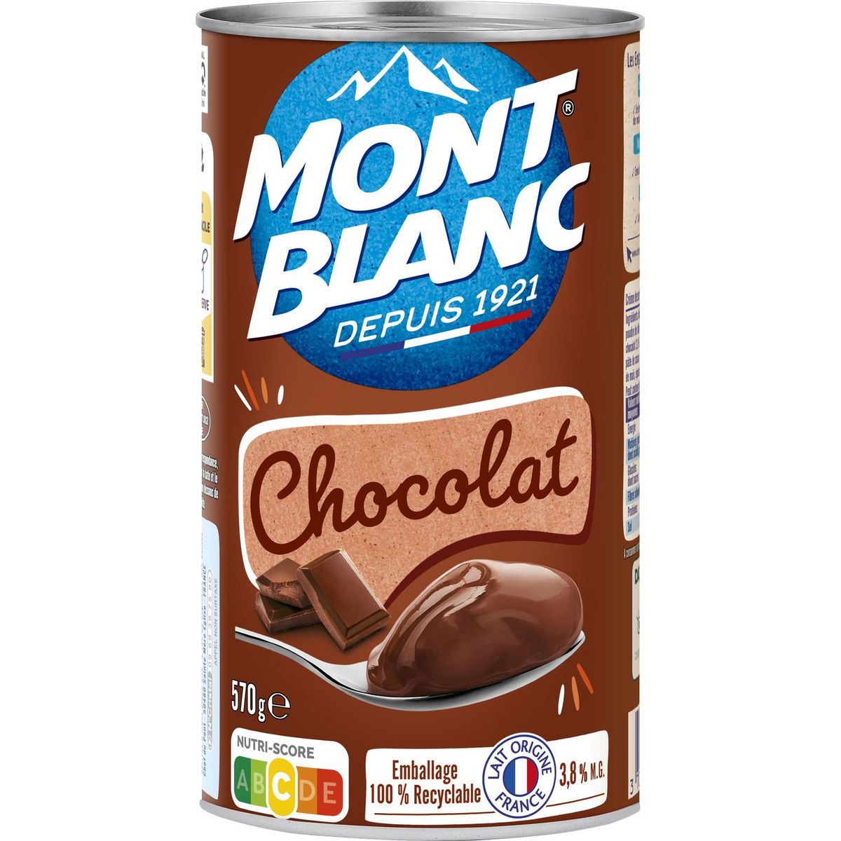 MONT BLANC Crème dessert saveur chocolat 570g