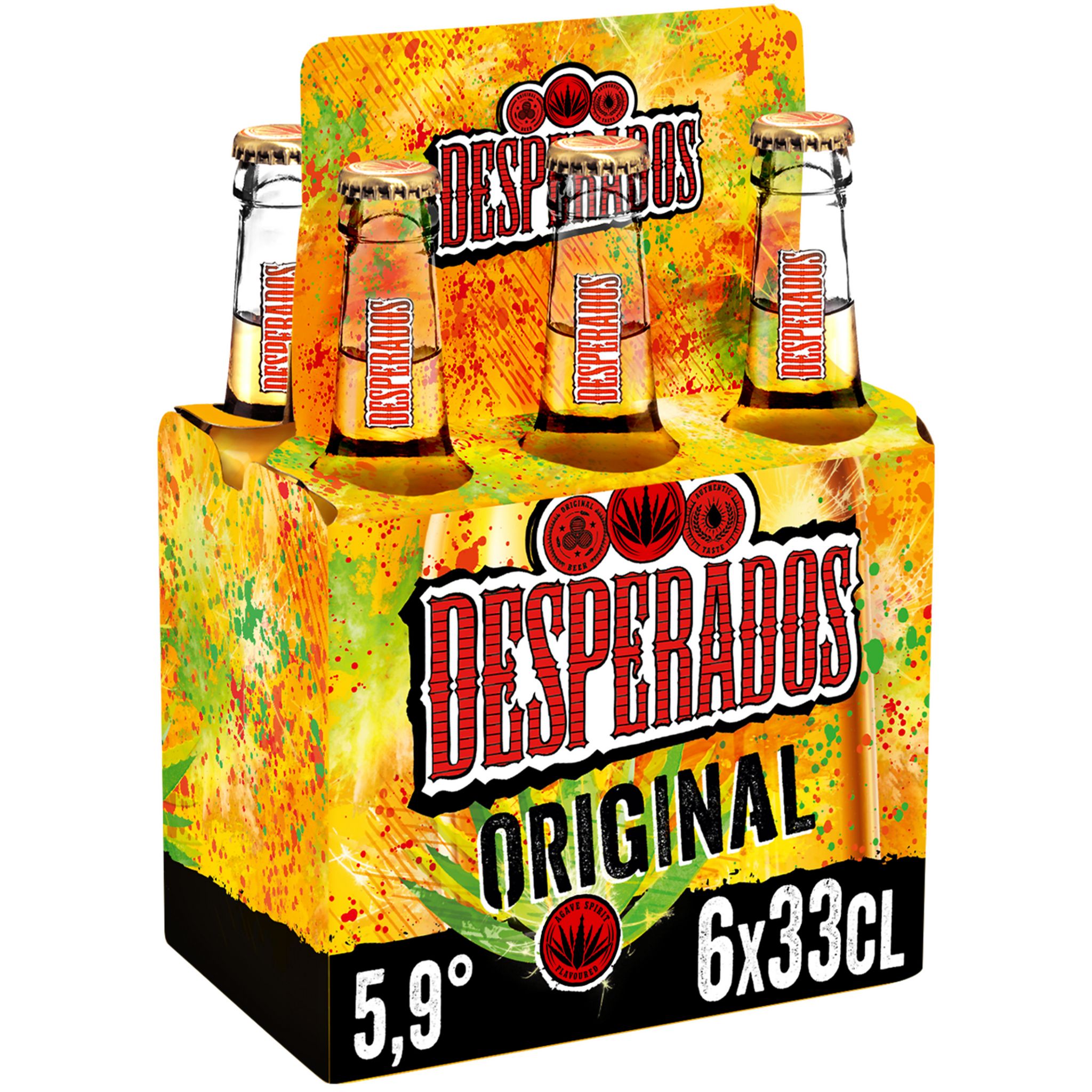 DESPERADOS - BIERE AROMATISEE TEQUILA Pack de 12 bouteilles de 33cl - Les  Alcools/Les Bières 