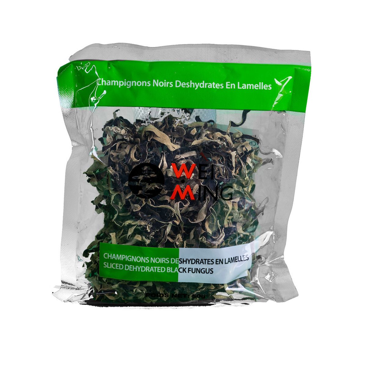 WEI MING Champignons noirs en lamelles 50g pas cher 