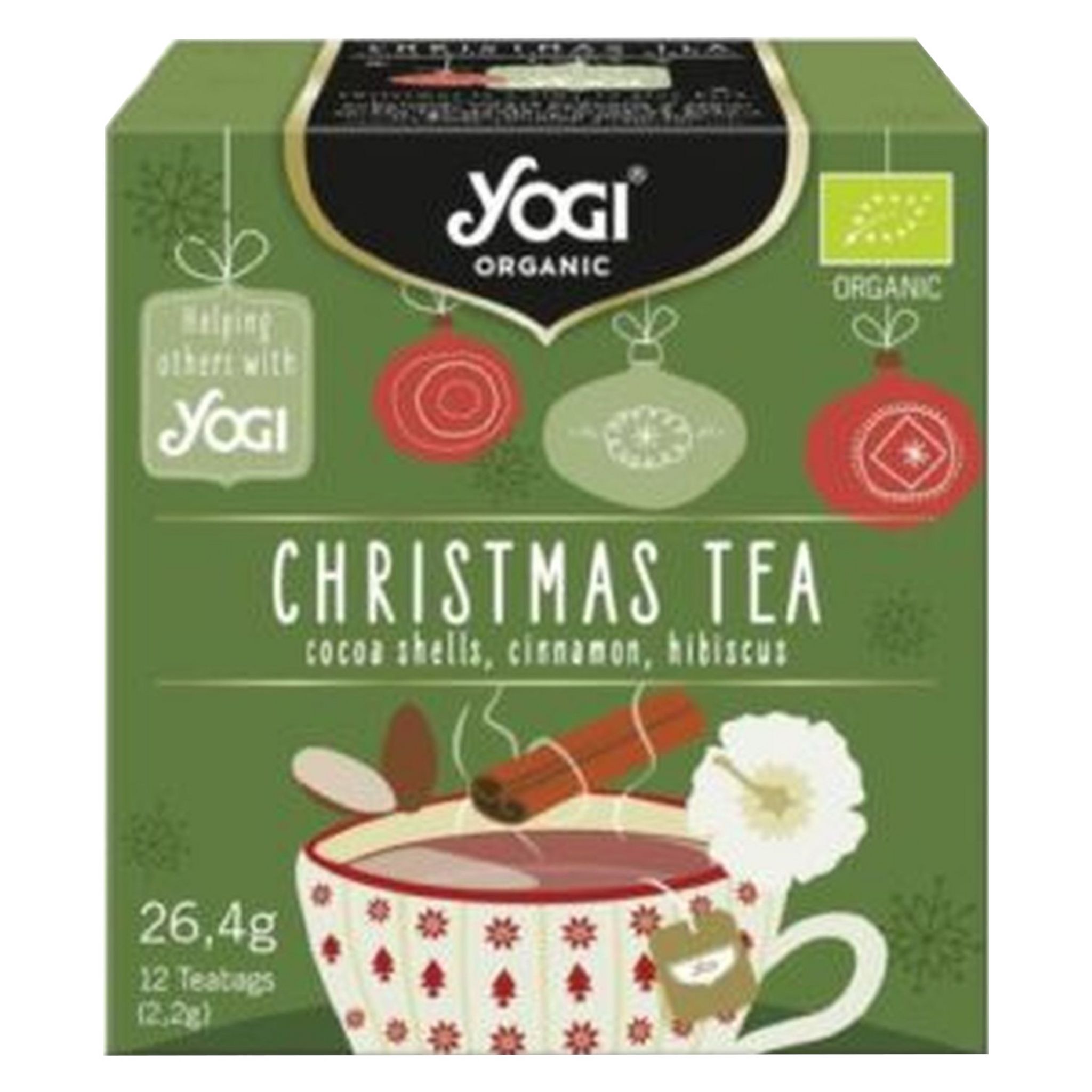 YOGI Organic Christmas Tea infusion aux plantes et épices 12 sachets 26,4g  pas cher 
