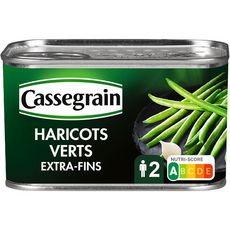 CASSEGRAIN Haricots verts extra-fins sélection cueillis et rangés main 220g