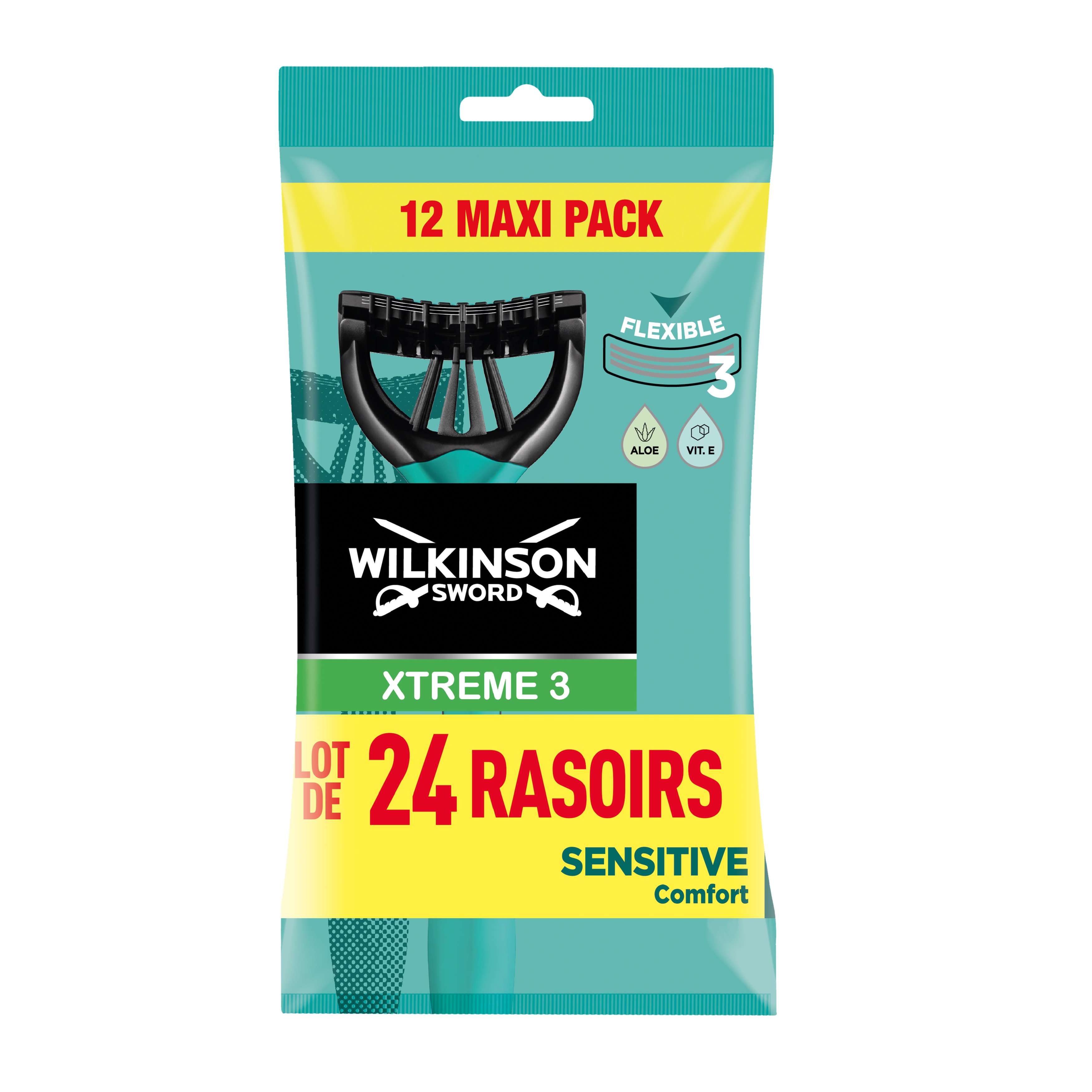 Wilkinson Rasoir jetable Extra 2 Précision Sachet de 12 Rasoirs