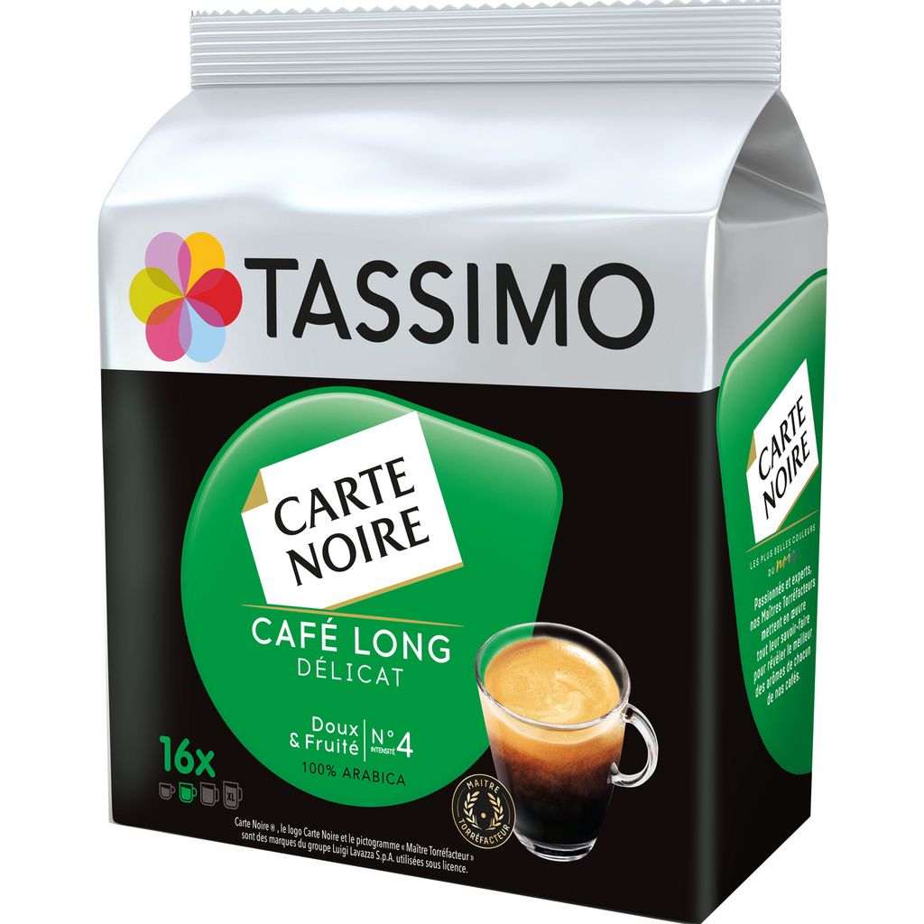 Café dosette Café Long Classique Carte noir, L'or Tassimo (x 24)