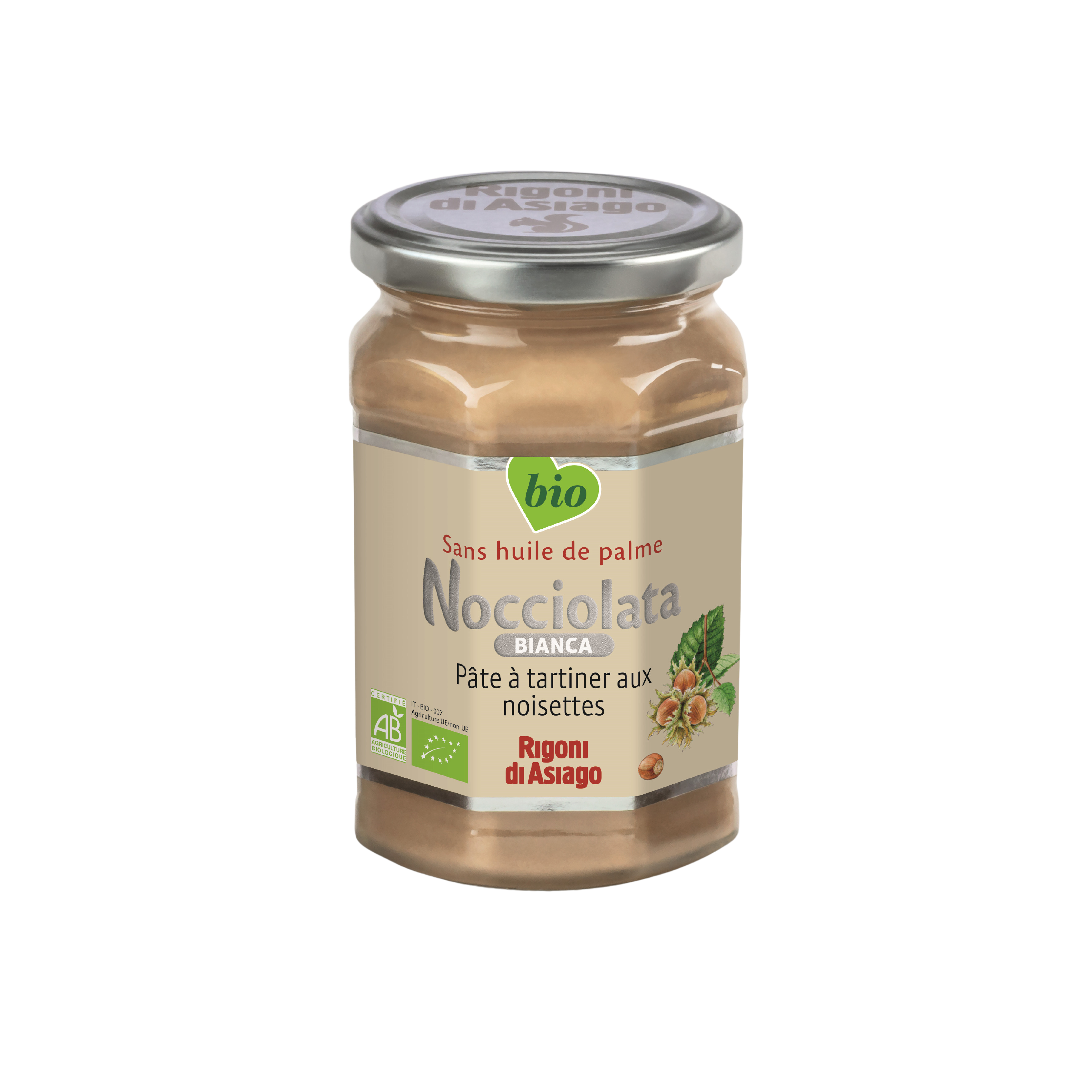 NOCCIOLATA Pâte à tartiner bio aux noisettes sans huile de palme 270g pas  cher 