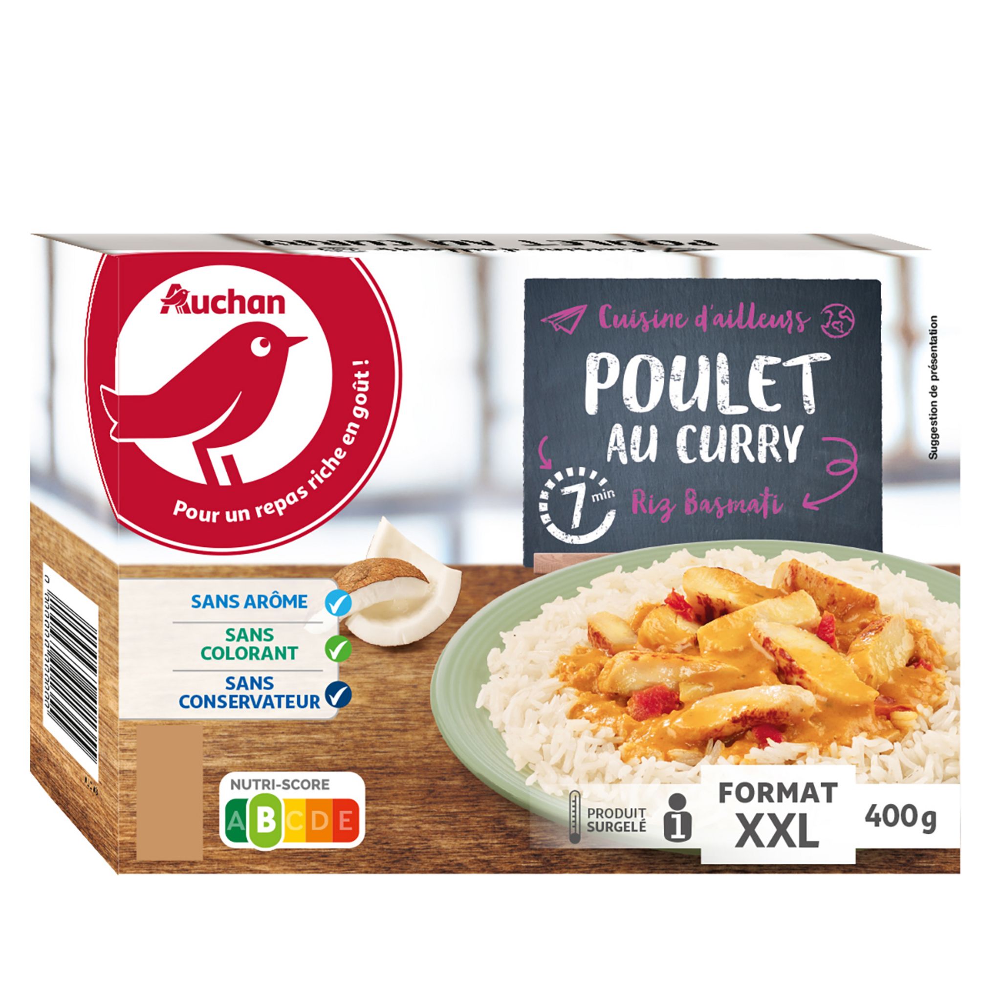 Riz & poulet curry - 4 personnes - Primeur Express - Le marché qui