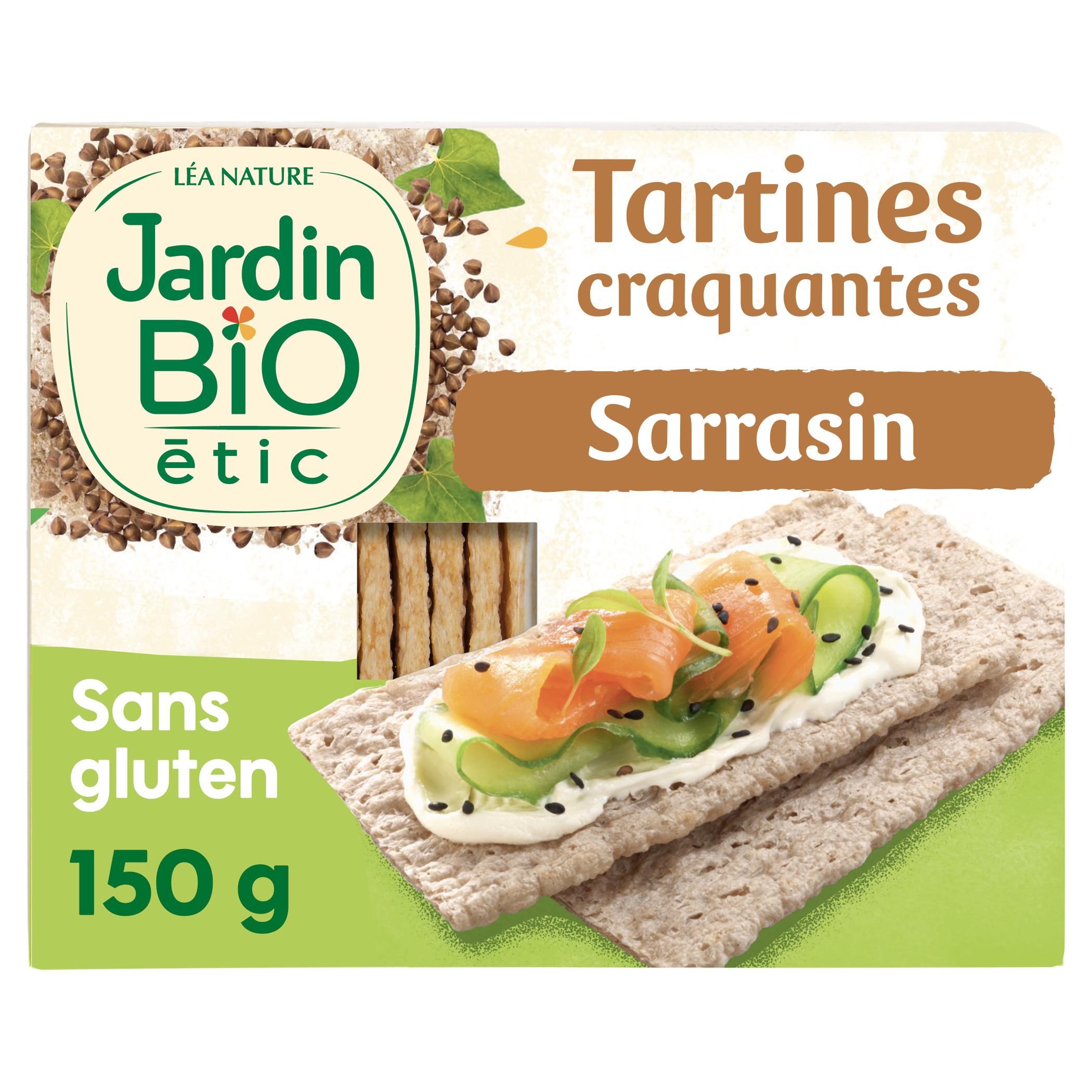 Tartines craquantes multicéréales sans gluten BIO, Jardin Bio étic (150 g)