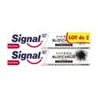 Signal SIGNAL Signal Dentifrice système blancheur charbon actif 2x75ml