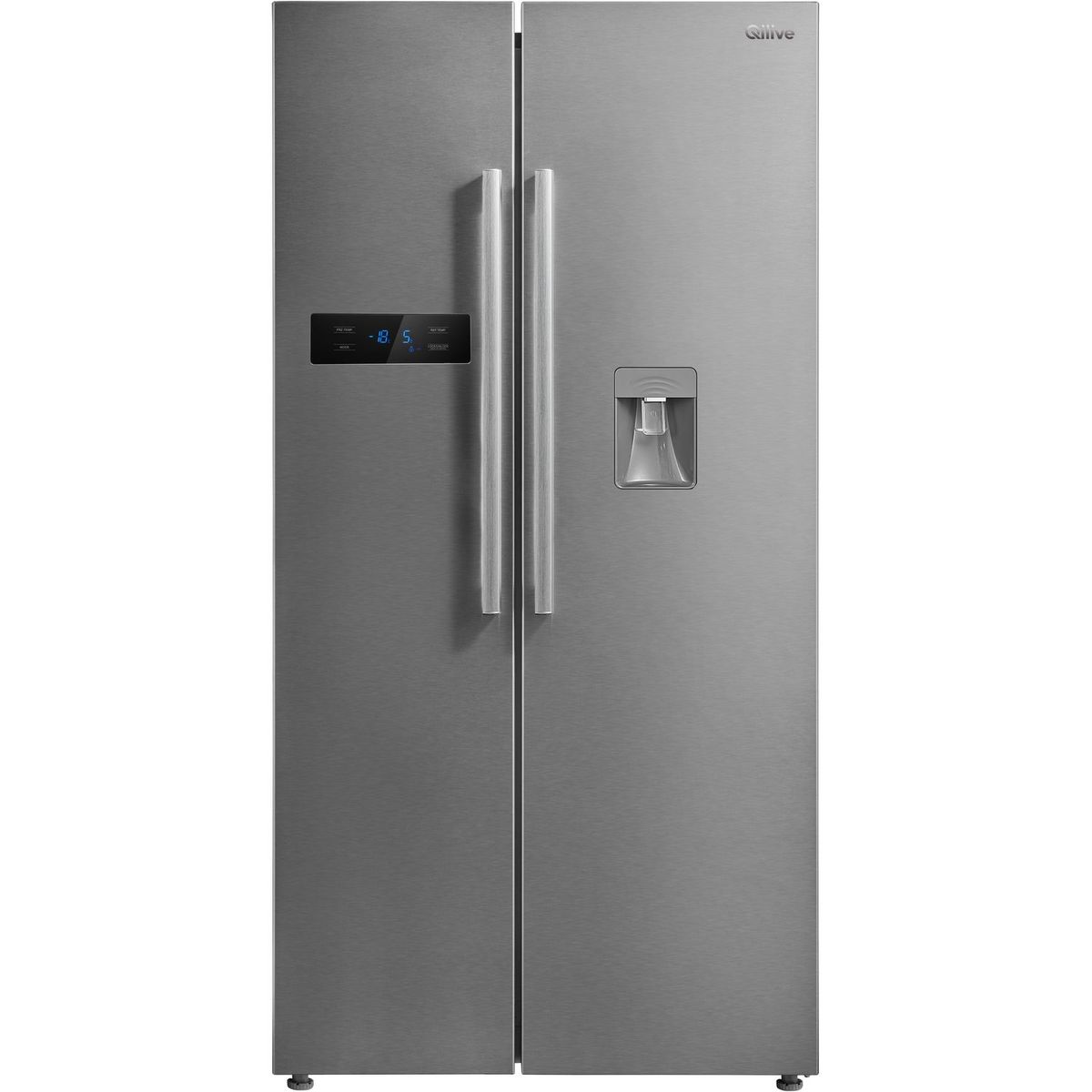 QILIVE Réfrigérateur américain Q.6517, 535 L, Froid ventilé No frost, F