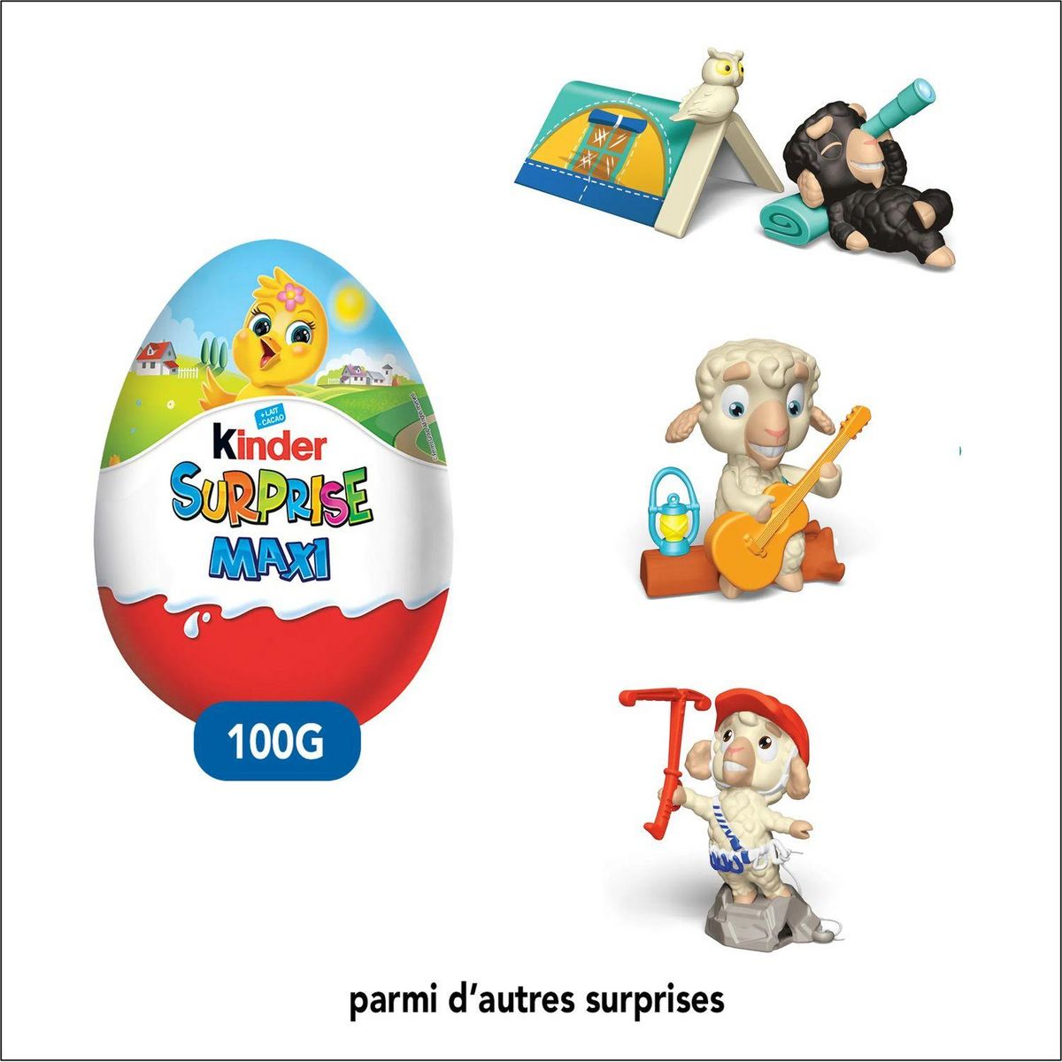 Kinder - Kinder Surprise - Oeufs en chocolat au lait avec jouet