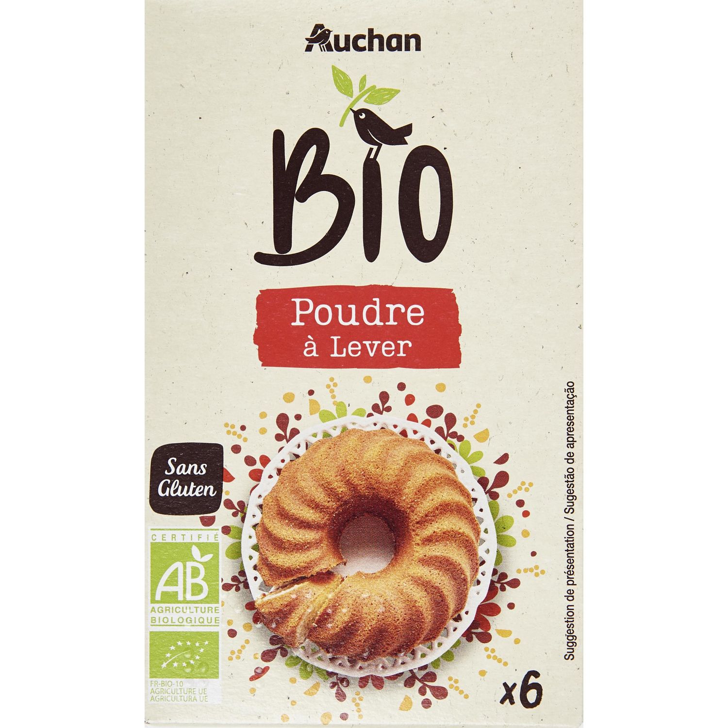 Auchan - Levure chimique 8x11g