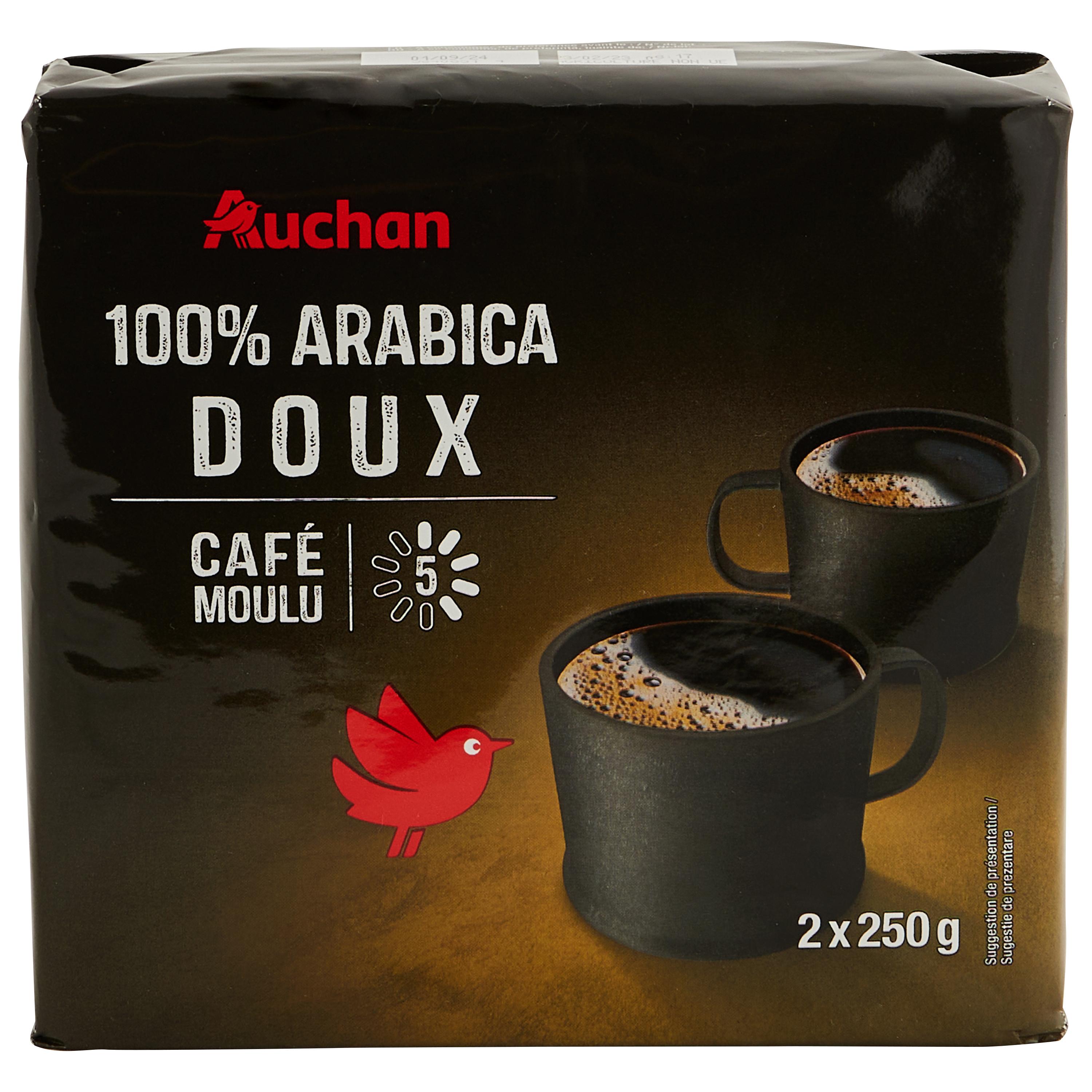 AUCHAN Dosettes de café classique intensité 5 compatibles Senseo