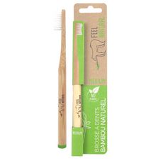 FEEL NATURAL Brosse à dents medium en bambou 1 brosse