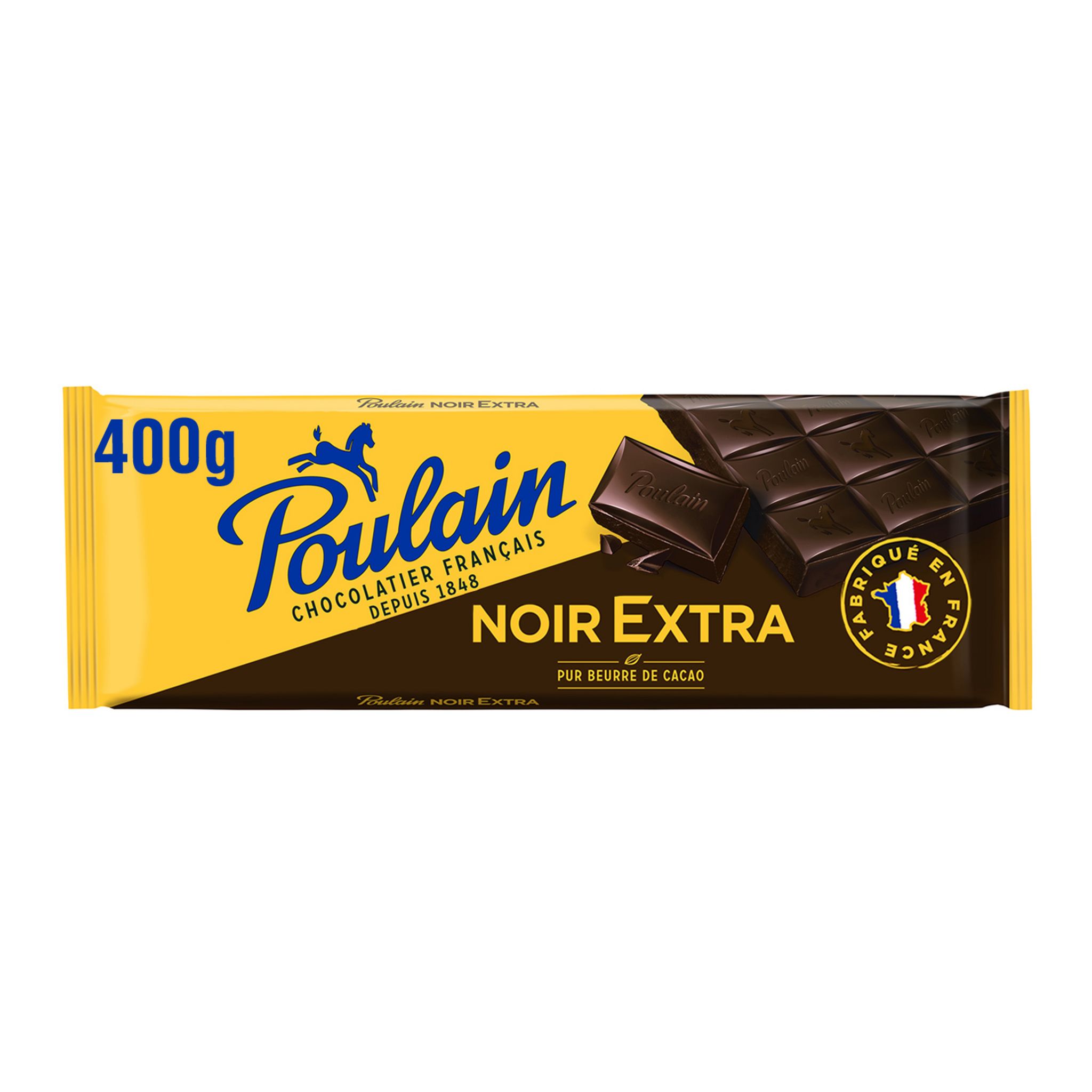 Poulain Noir Extra - Tablette chocolat noir | 2x400g