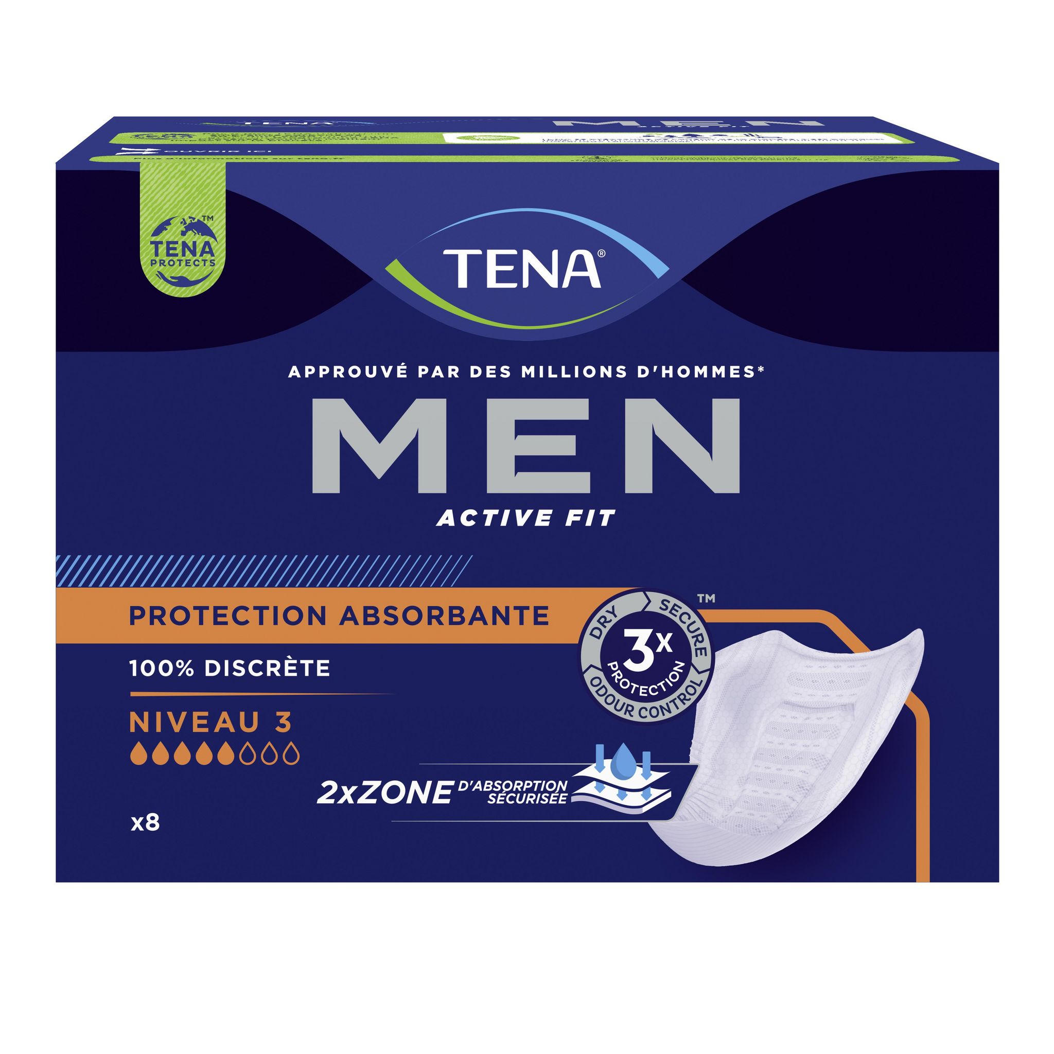 Protection absorbante pour homme Tena Men Level 2 / Niveau 2