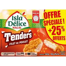 ISLA DELICE Tenders filet de poulet  360g+25% offert 450g