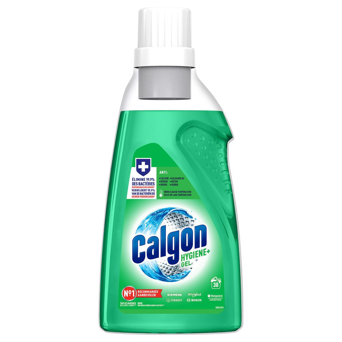 57 tablettes lave linge anti calcaire et anti odeurs CALGON prix pas cher