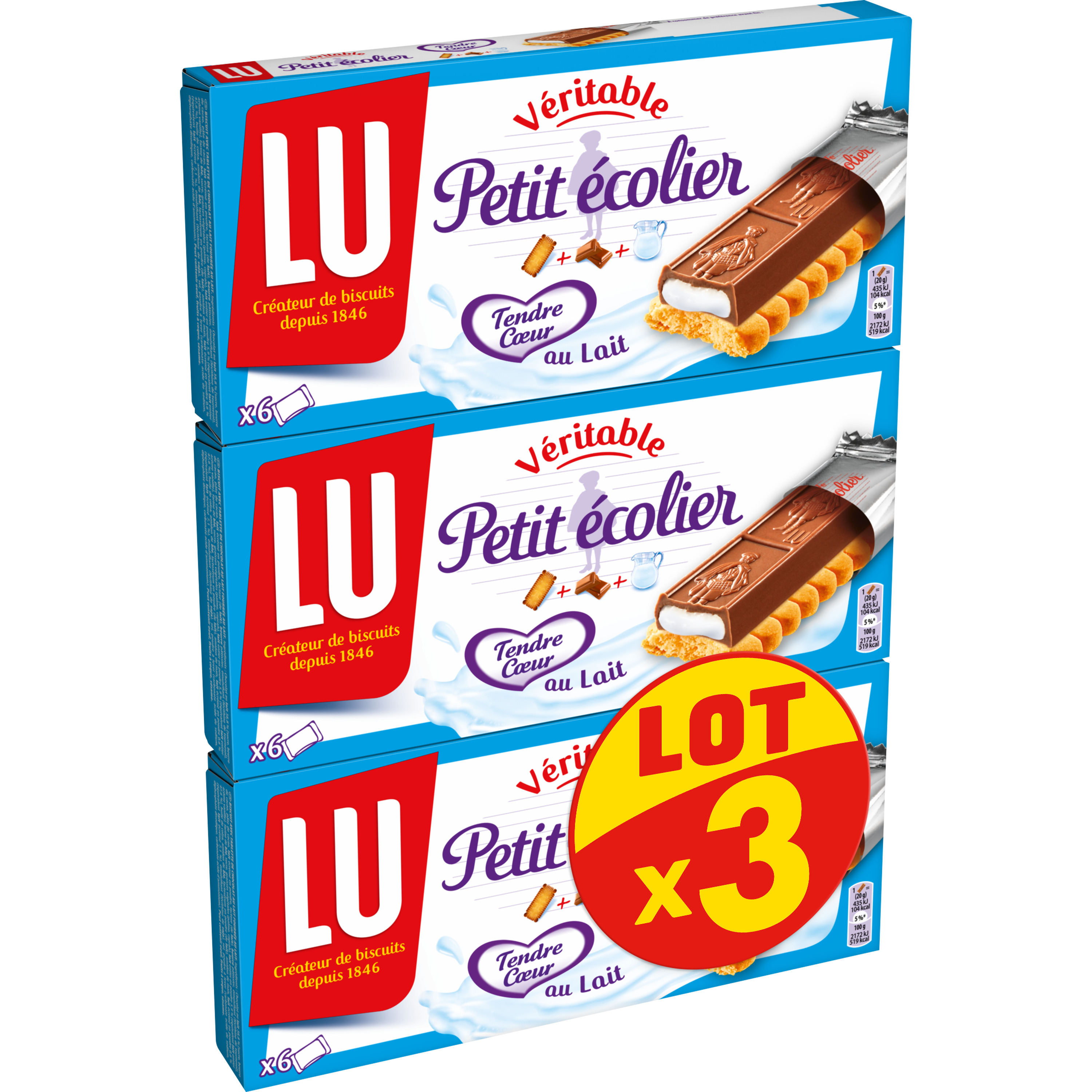 Livraison à domicile Lu Petit écolier Choco tendre, 120g