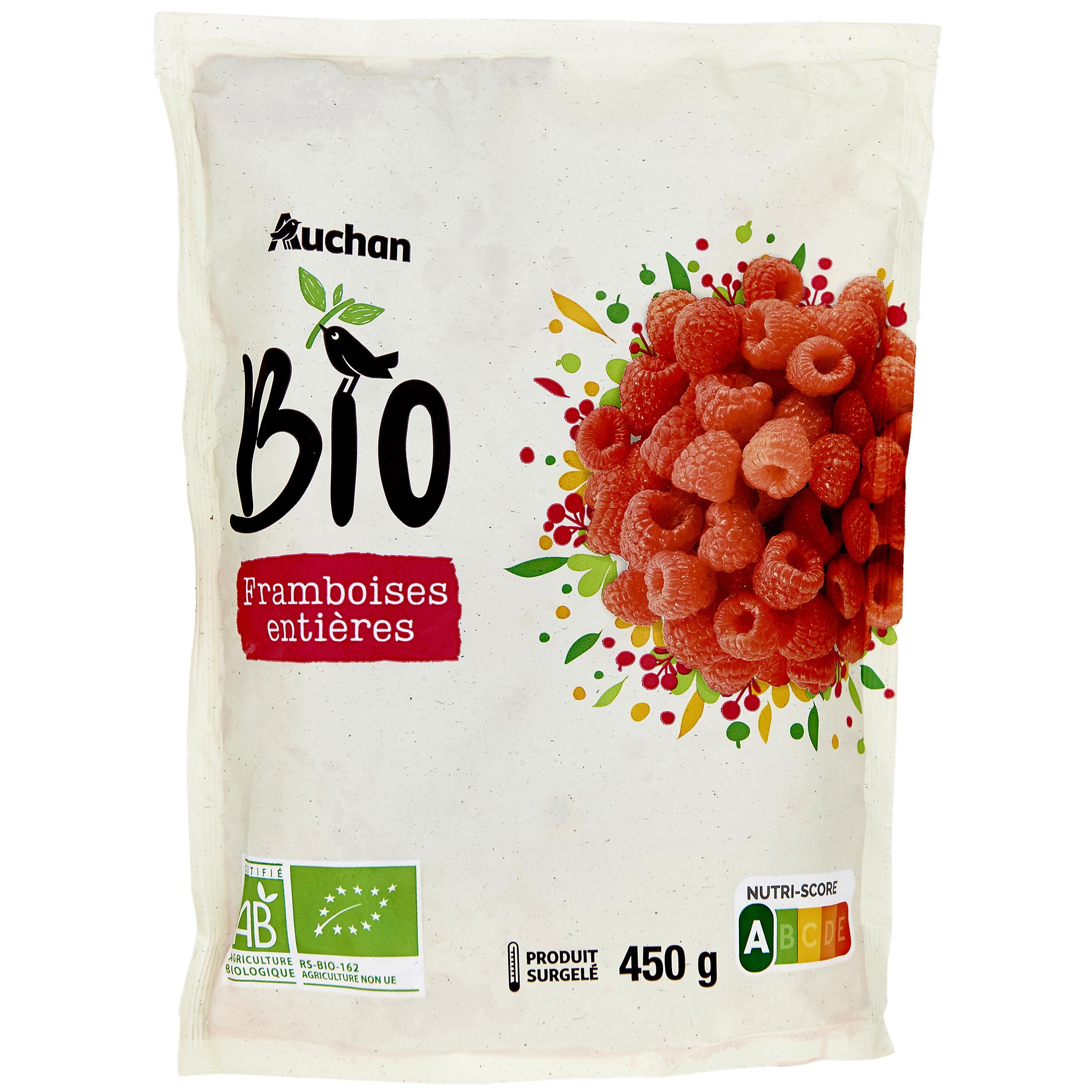 AUCHAN Coulis de framboise 4 sachets 200g pas cher 