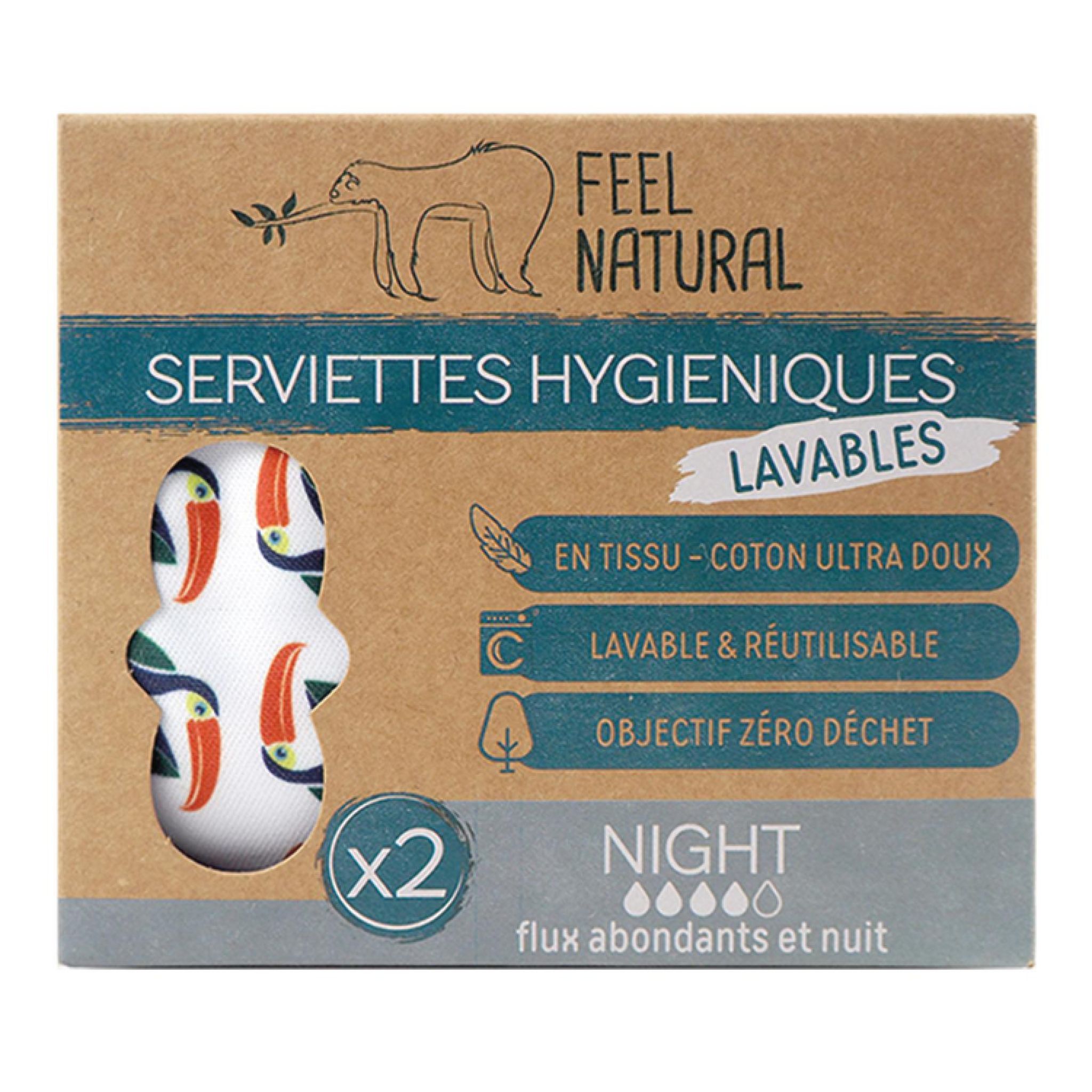 Serviettes hygiéniques Nana Ultra Goodnight Large pour flux très abondants