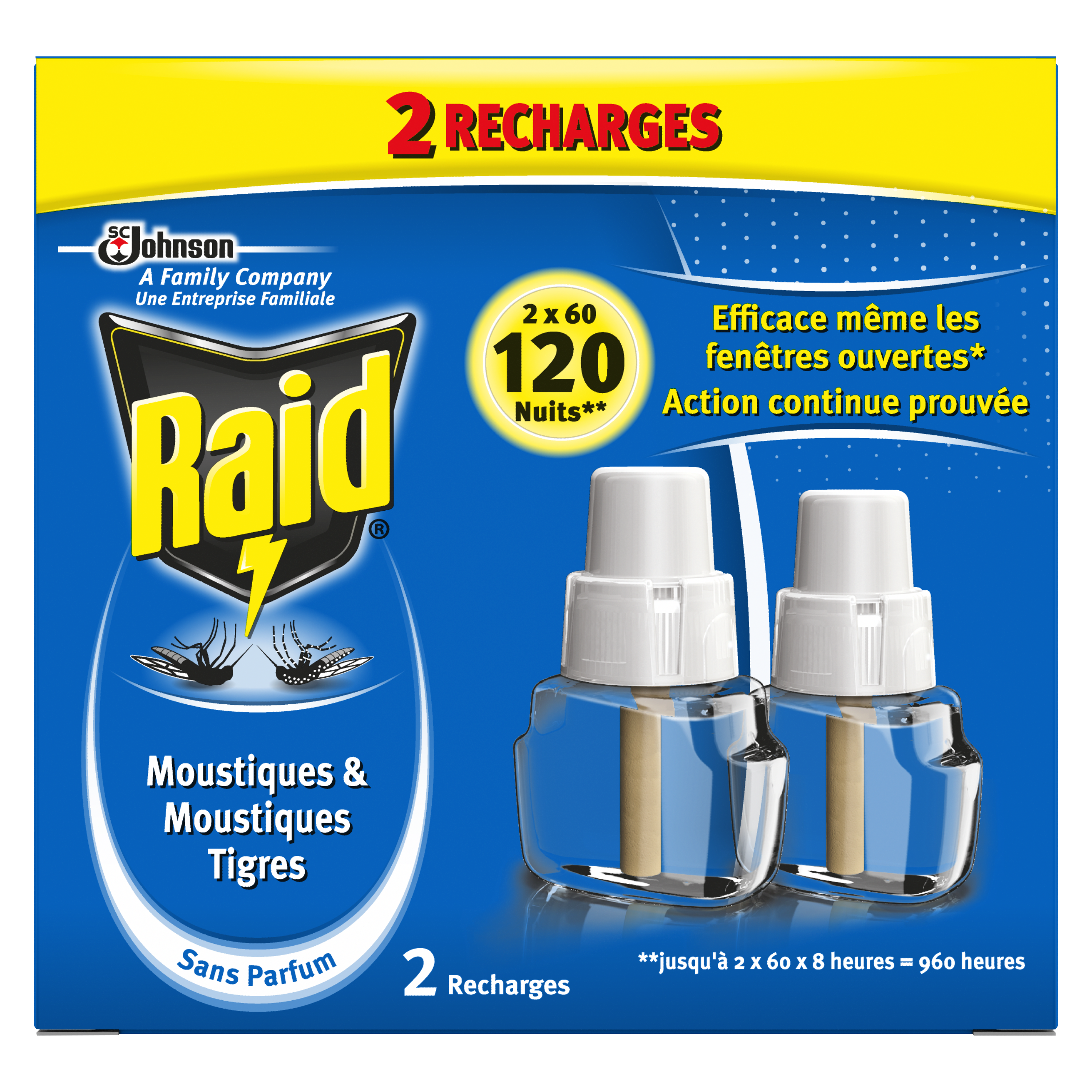 Recharge liquide pour diffuseur électrique anti-moustique Raid - 27mL