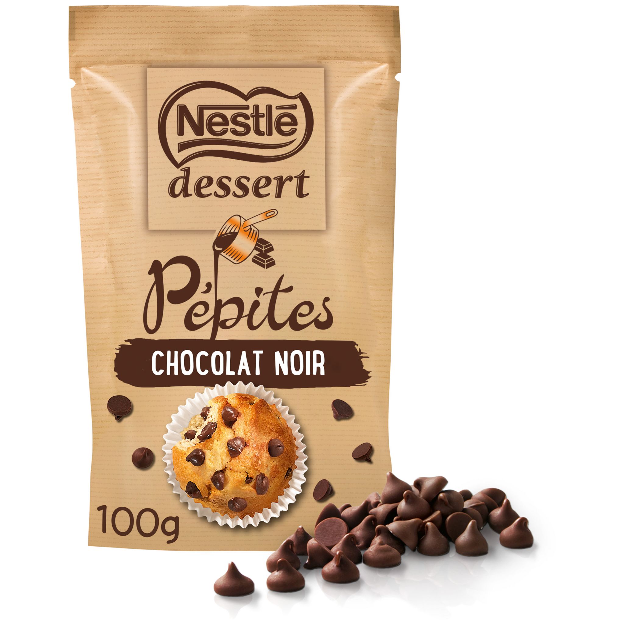 Pépites de chocolat - Auchan - 0.1 kg