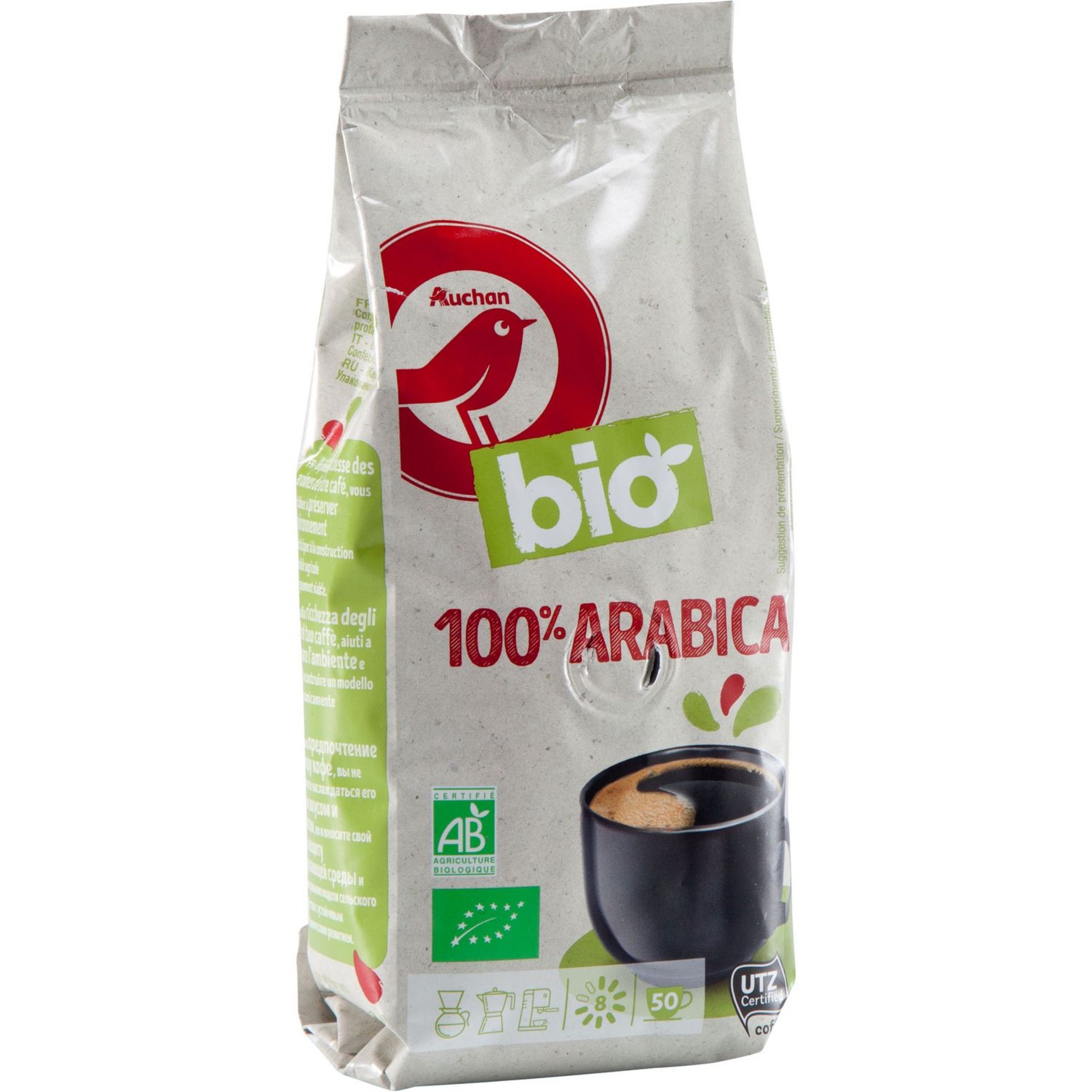 Café Moulu Bio Medium 100% Arabica