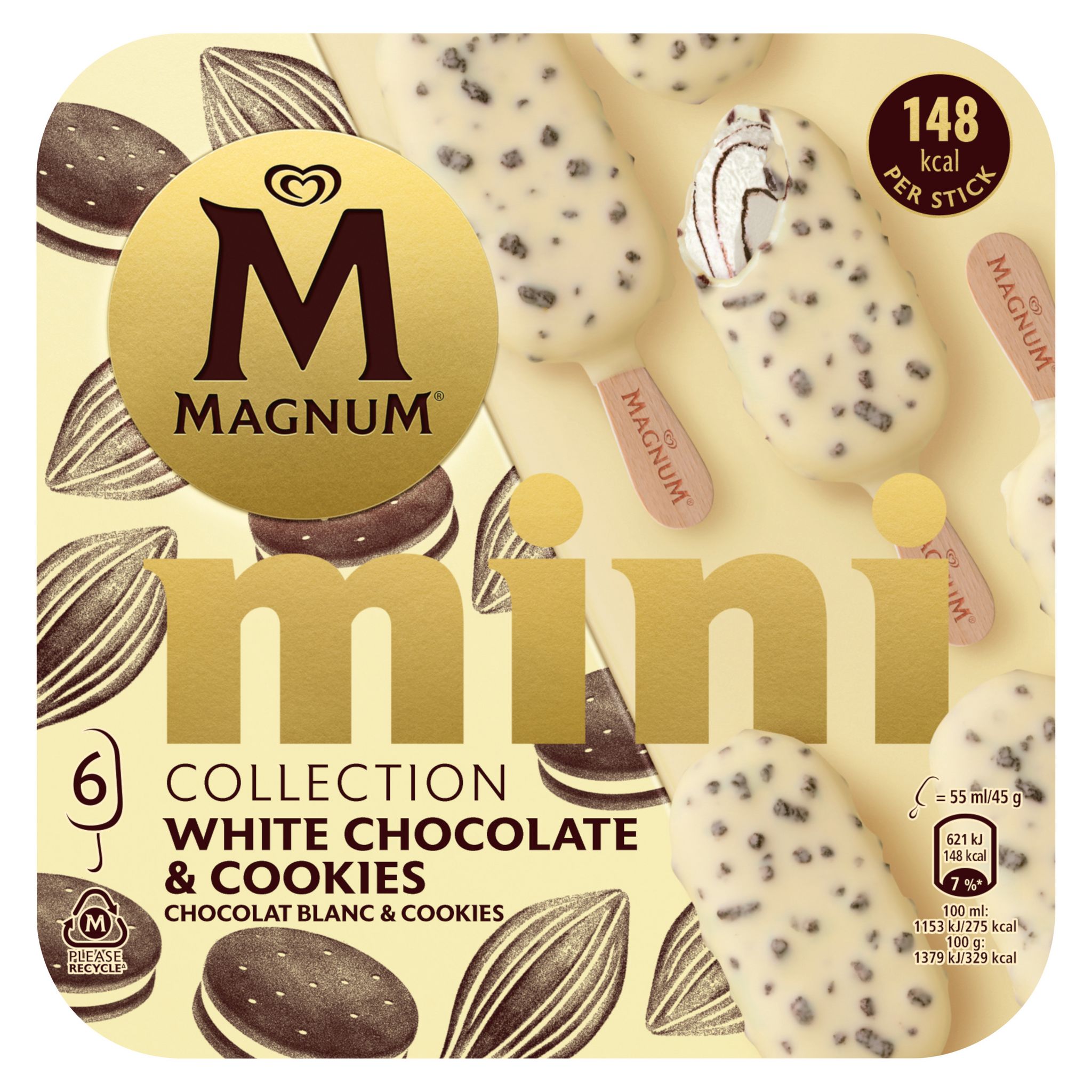 Magnum Cake au chocolat blanc - La Boite à Cookies