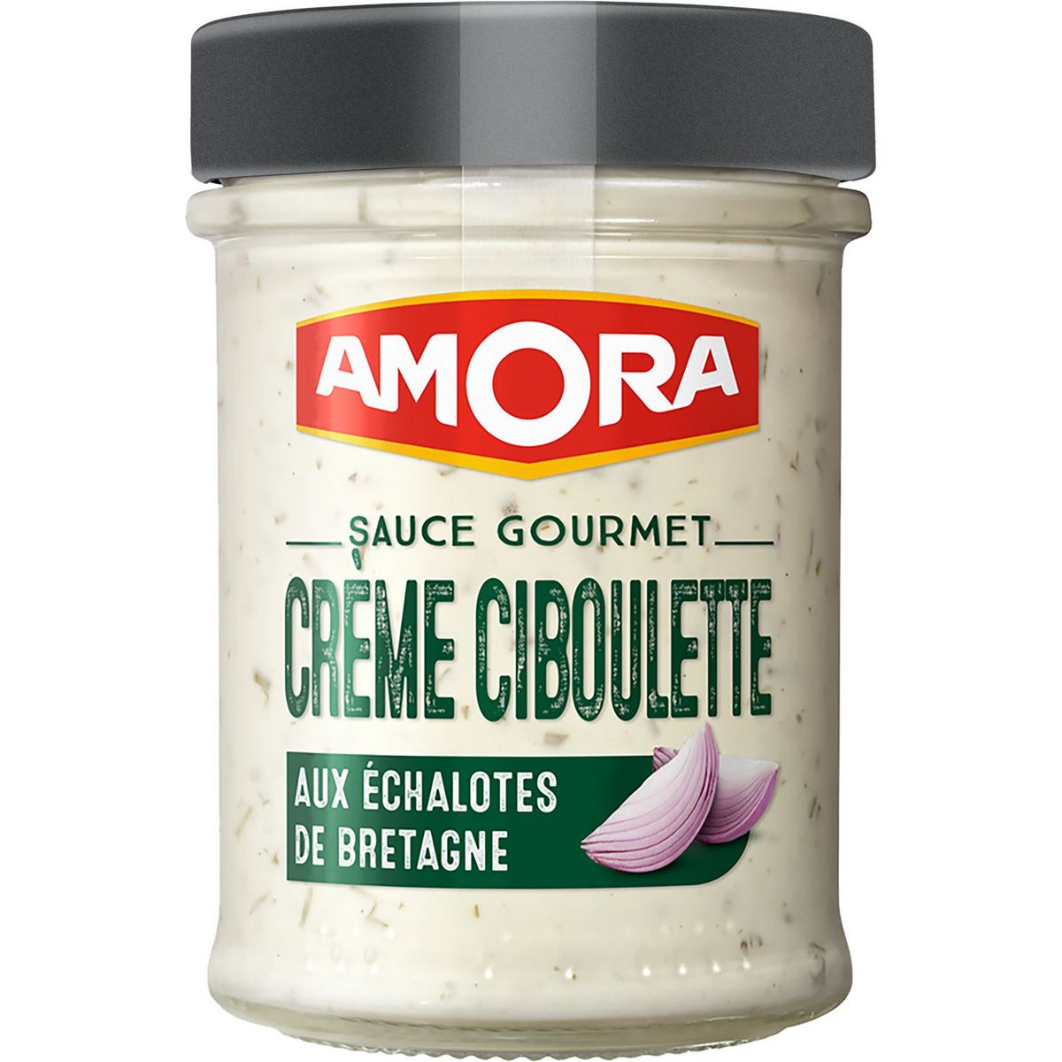 AMORA Sauce gourmet crème ciboulette aux échalottes de Bretagne 187g pas cher Auchan.fr