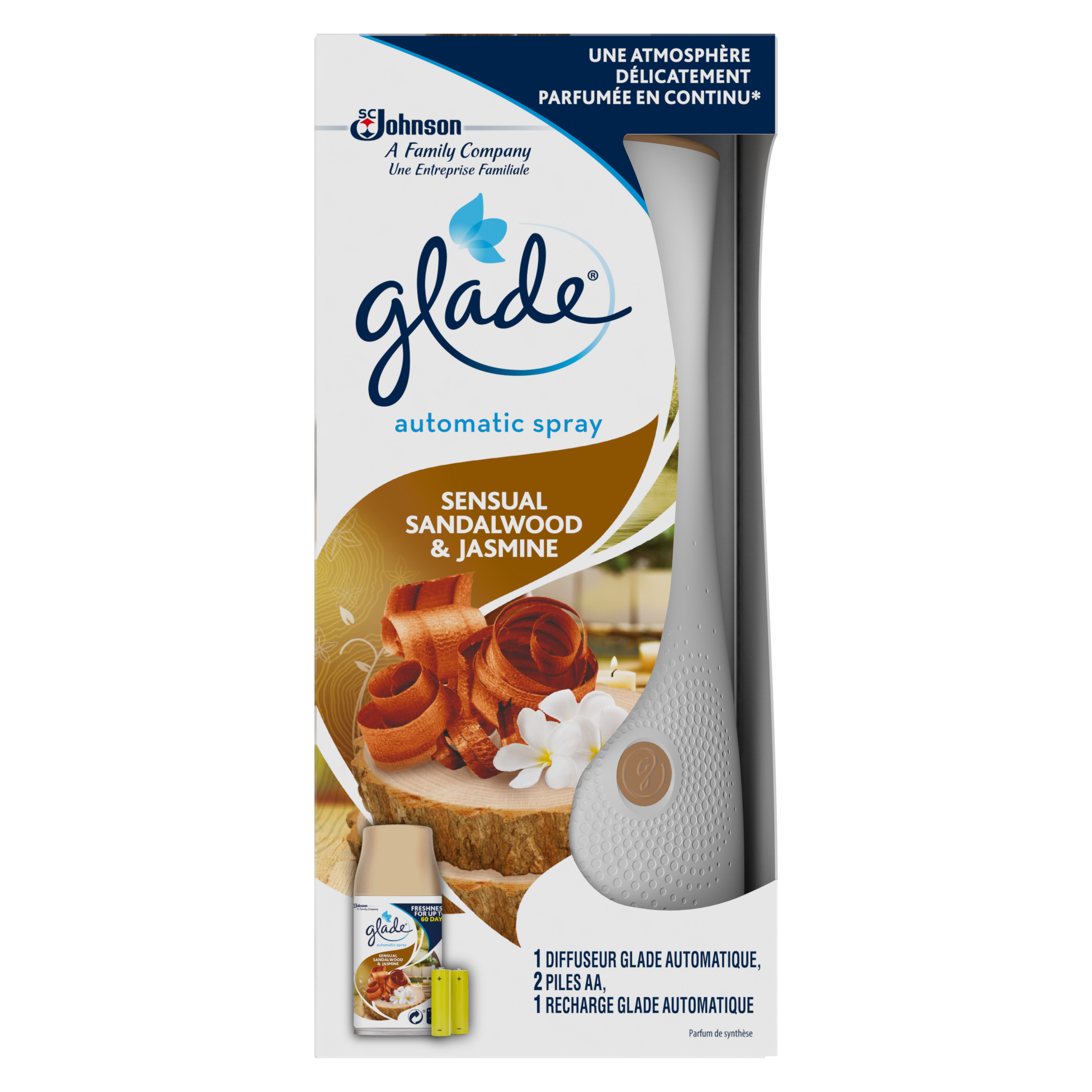 Glade Recharge pour diffuseur de parfum Sensual Sandalwood and Jasmine