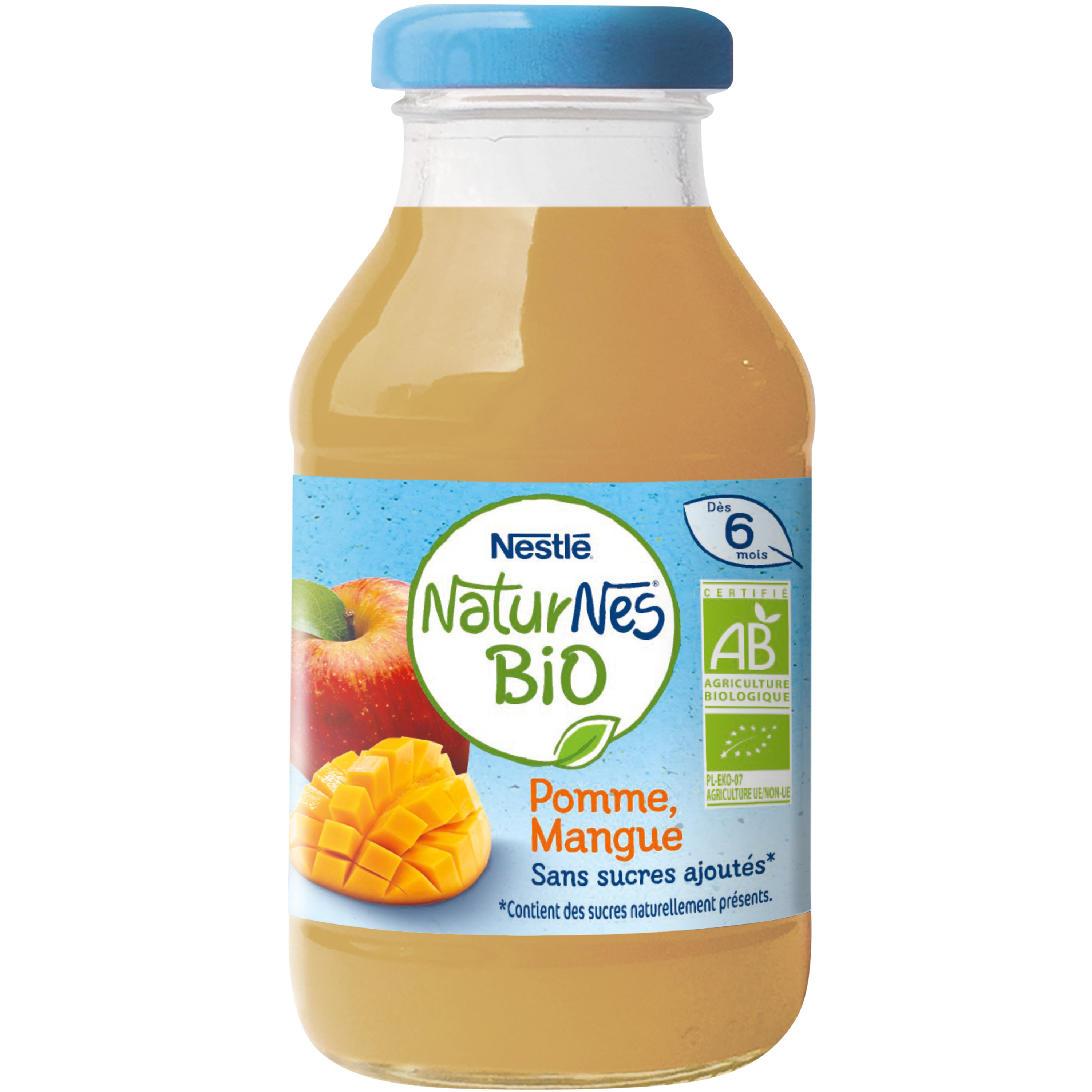 AUCHAN BABY BIO Gourde purée de fruits à la pomme bio dès 6 mois 4x90g pas  cher 