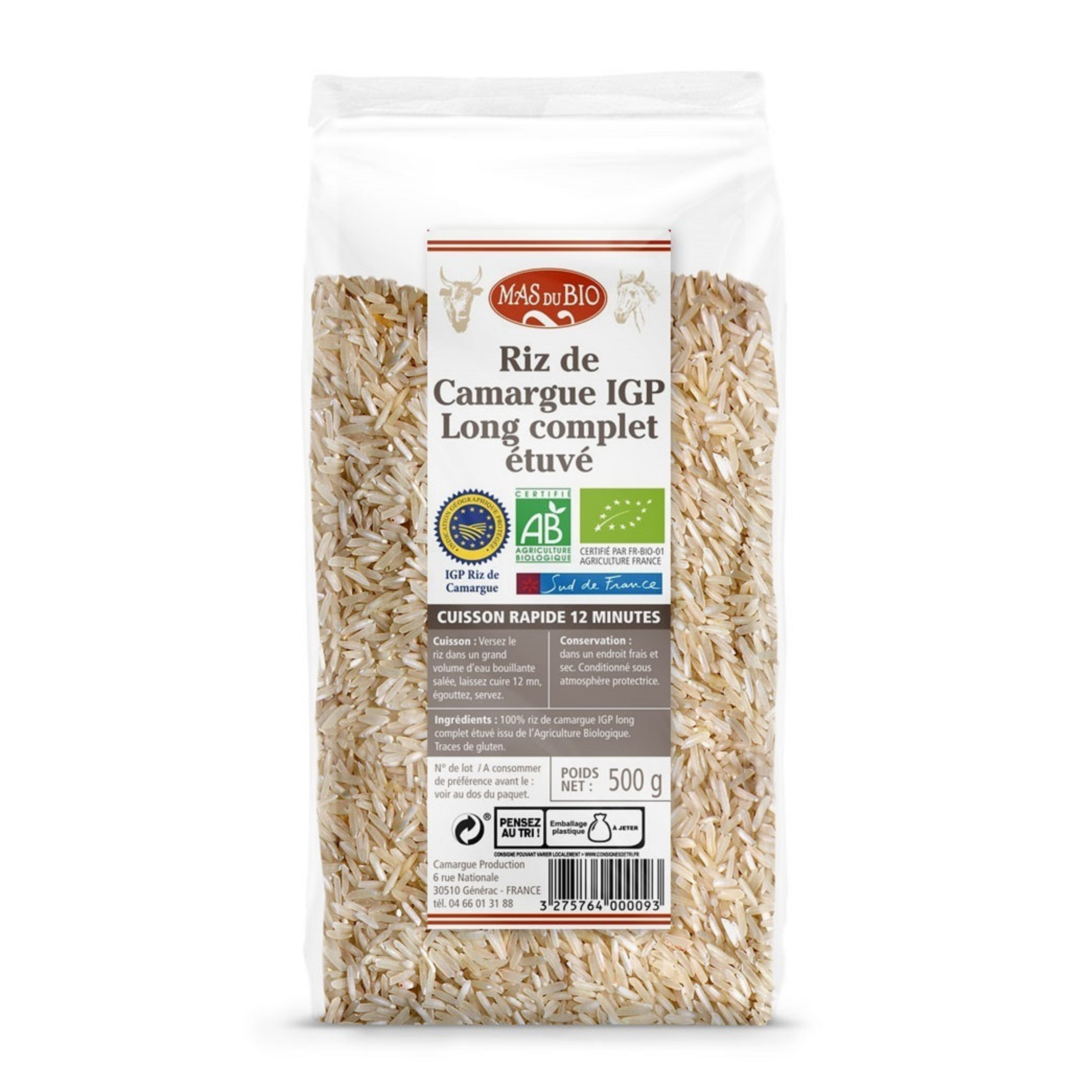 Riz de Camargue demi complet IGP Bio : Le meilleur de la Camargue