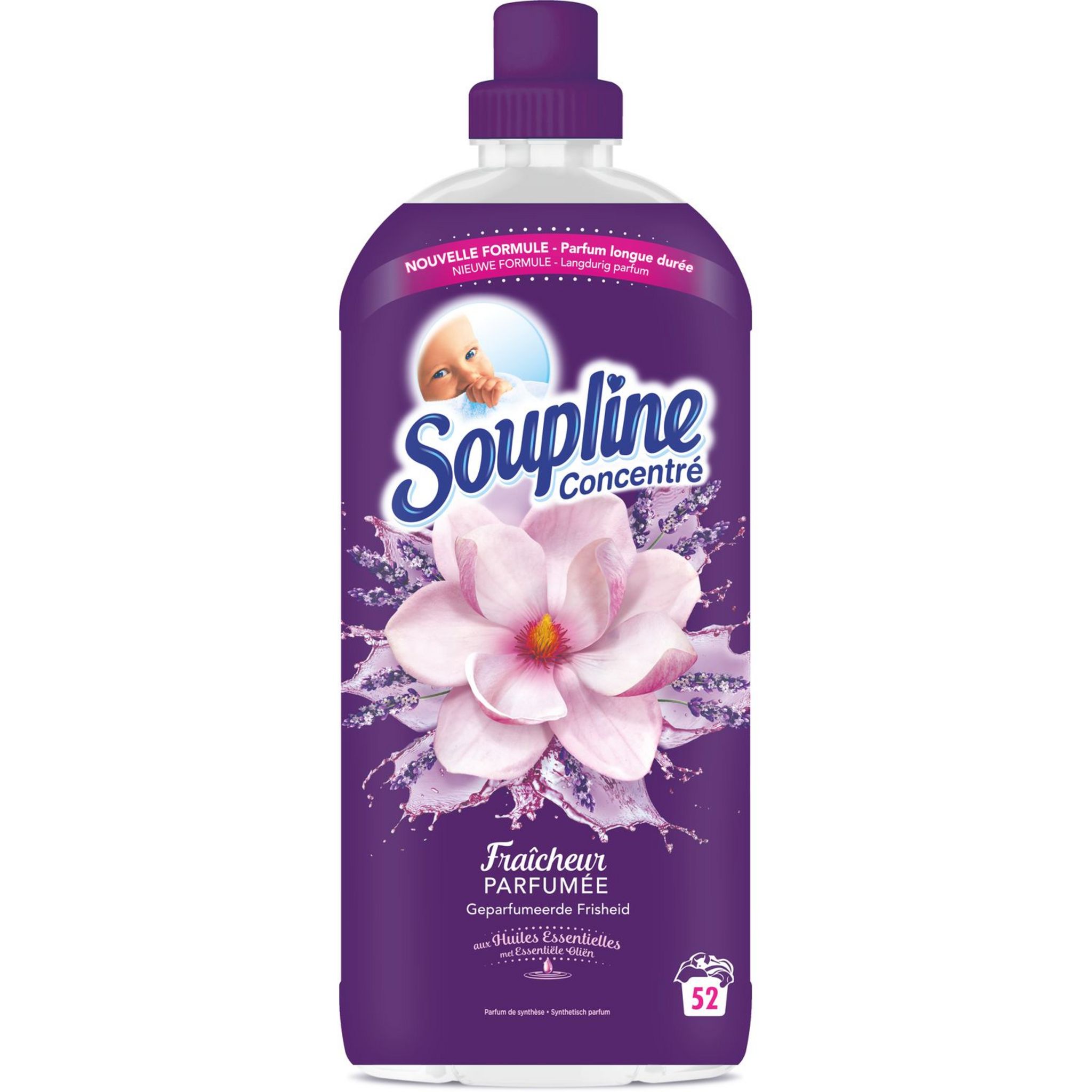 SOUPLINE Adoucissant concentré Moments Magiques Fraîcheur éternelle - 34  lavages - 800 ml - Cdiscount Electroménager