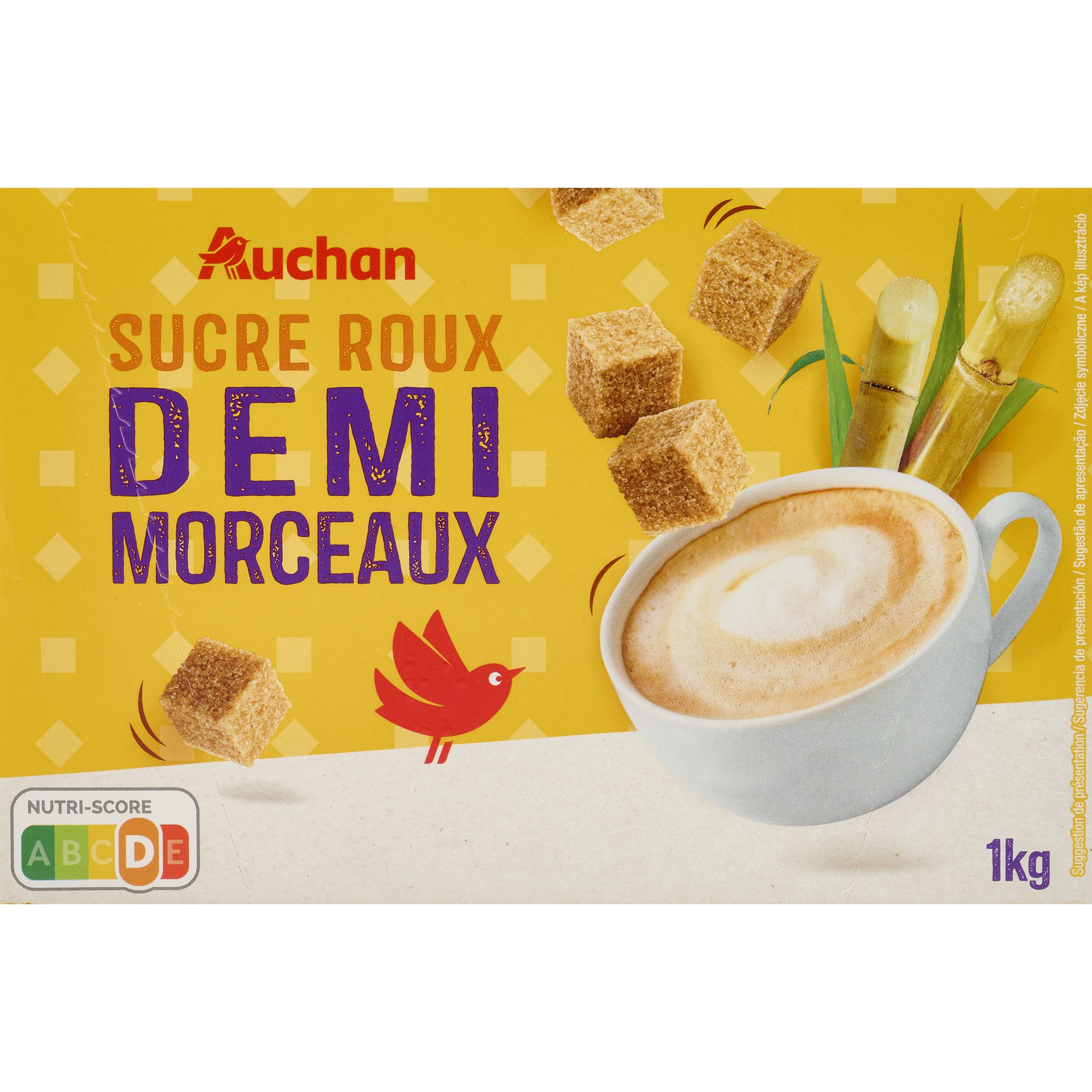 Sucre de canne brun en morceaux 1kg bio